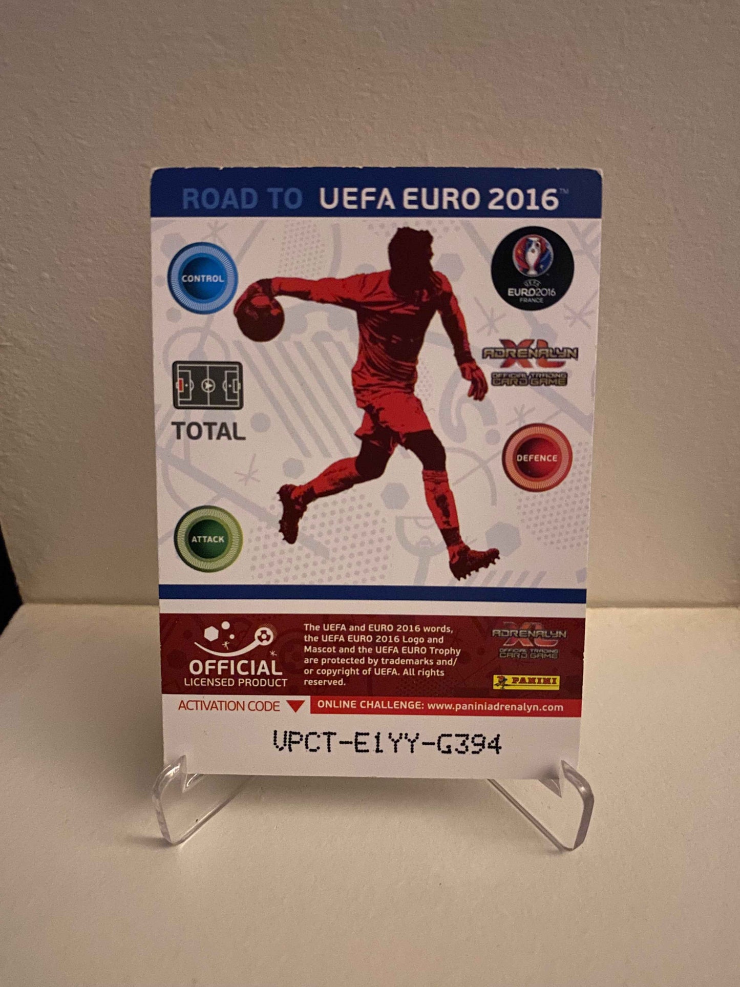 Fodbold kort Panini Road To UEFA EURO 2016 - Belgien Thibaut Courtois - Pokedexet