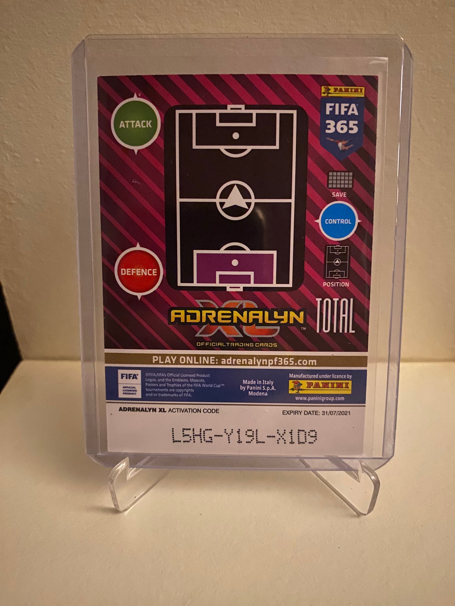 Fodbold kort Panini Adrenalyn XL FIFA 365 2021 - Atletico Madrid Jan Oblak Holofoil - Pokedexet