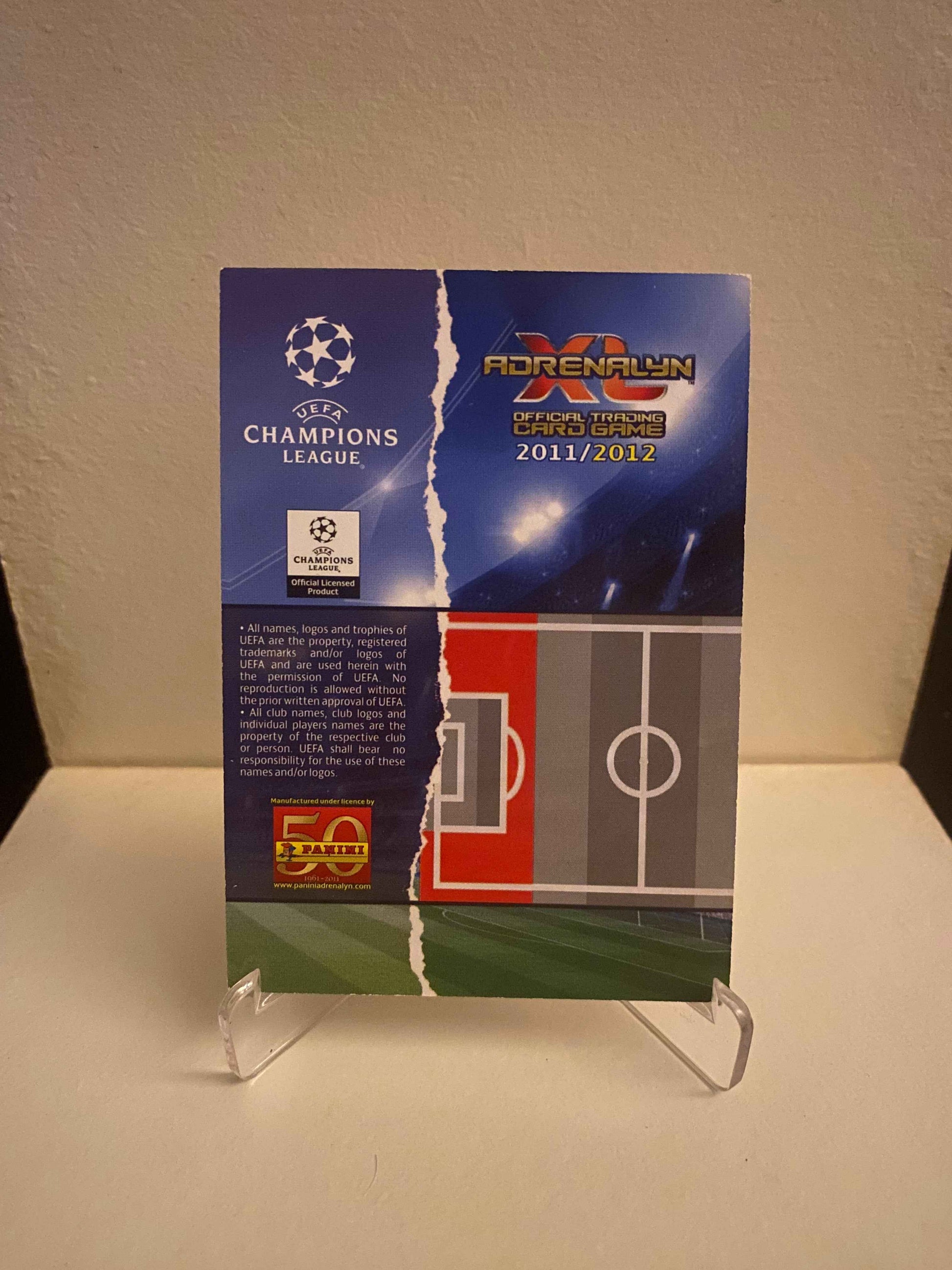 Fodbold kort Panini Adrenalyn XL UEFA Champions League 2011/2012 - AC Milan Alessandro Nesta - Pokedexet