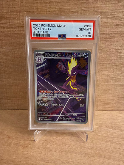 Japansk Pokemon kort - Mega Inferno X - Toxtricity #89 - PSA 10