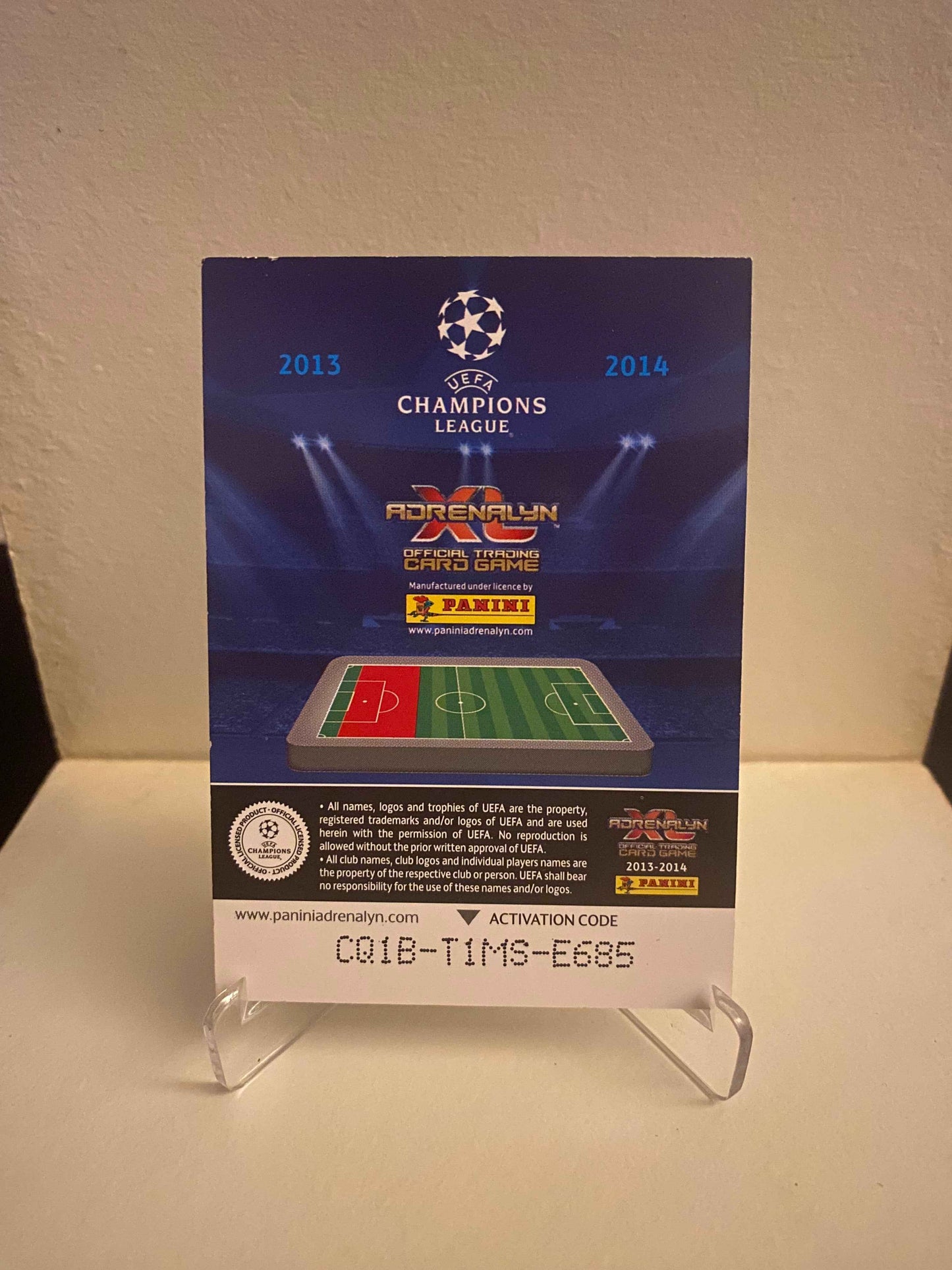 Fodbold kort Panini Adrenalyn XL UEFA Champions League 2013/2014 - Manchester City Vincent Kompany - Pokedexet