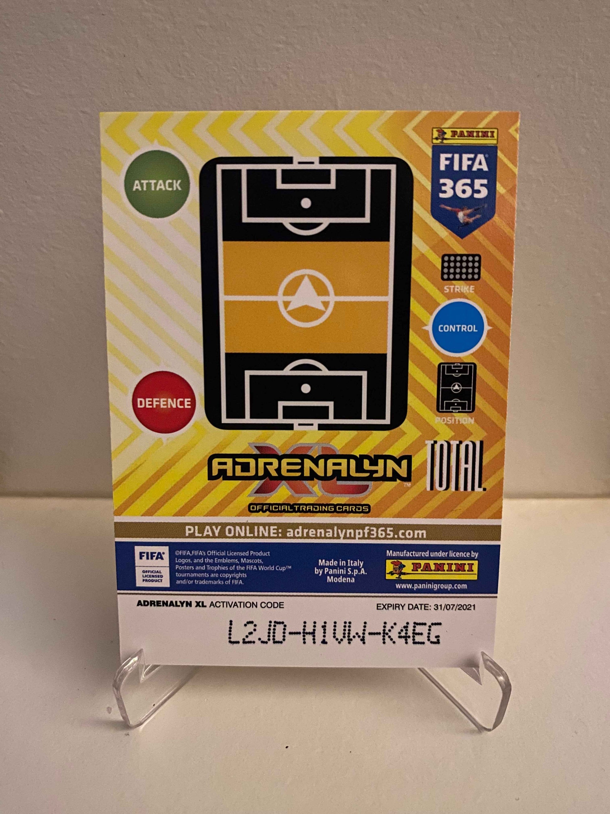 Fodbold kort Panini Adrenalyn FIFA 365 2020/2021 - Atletico Madrid Héctor Herrera 144 - Pokedexet