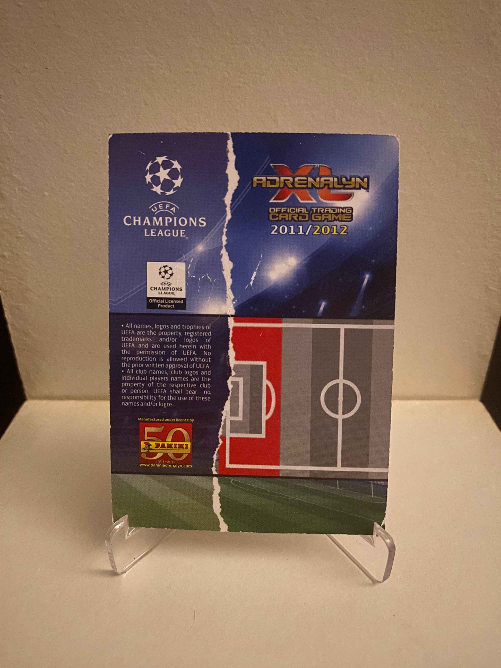 Fodbold kort Panini Adrenalyn XL UEFA Champions League 2011/2012 - Lille Laurent Bonnart - Pokedexet