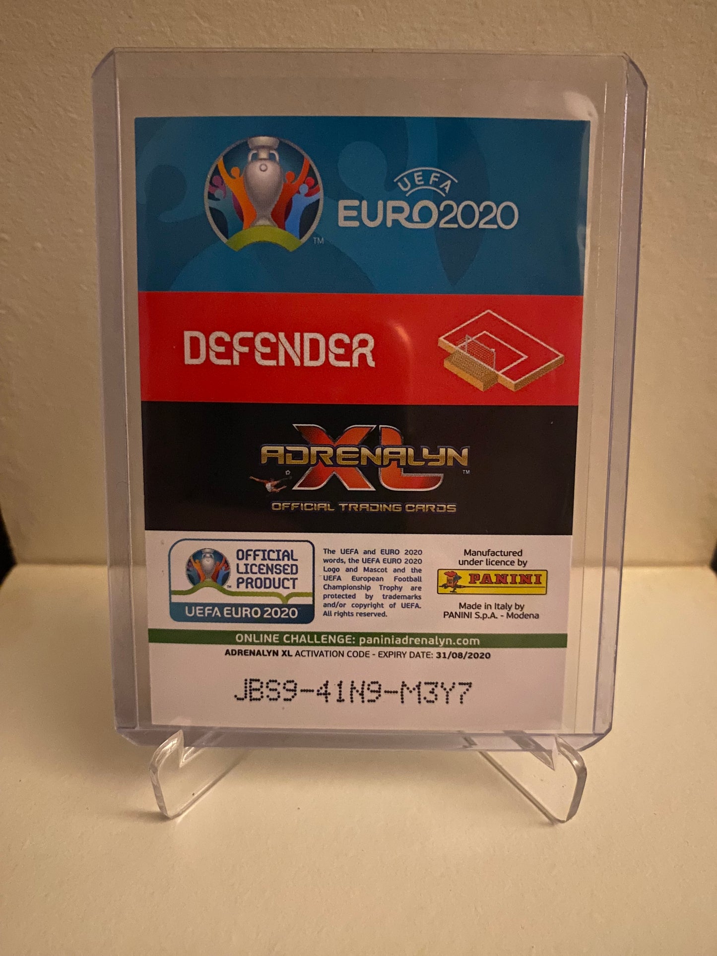 Fodbold kort Panini Adrenalyn XL UEFA EURO 2020 - Italien Giorgio Chiellini Holofoil - Pokedexet