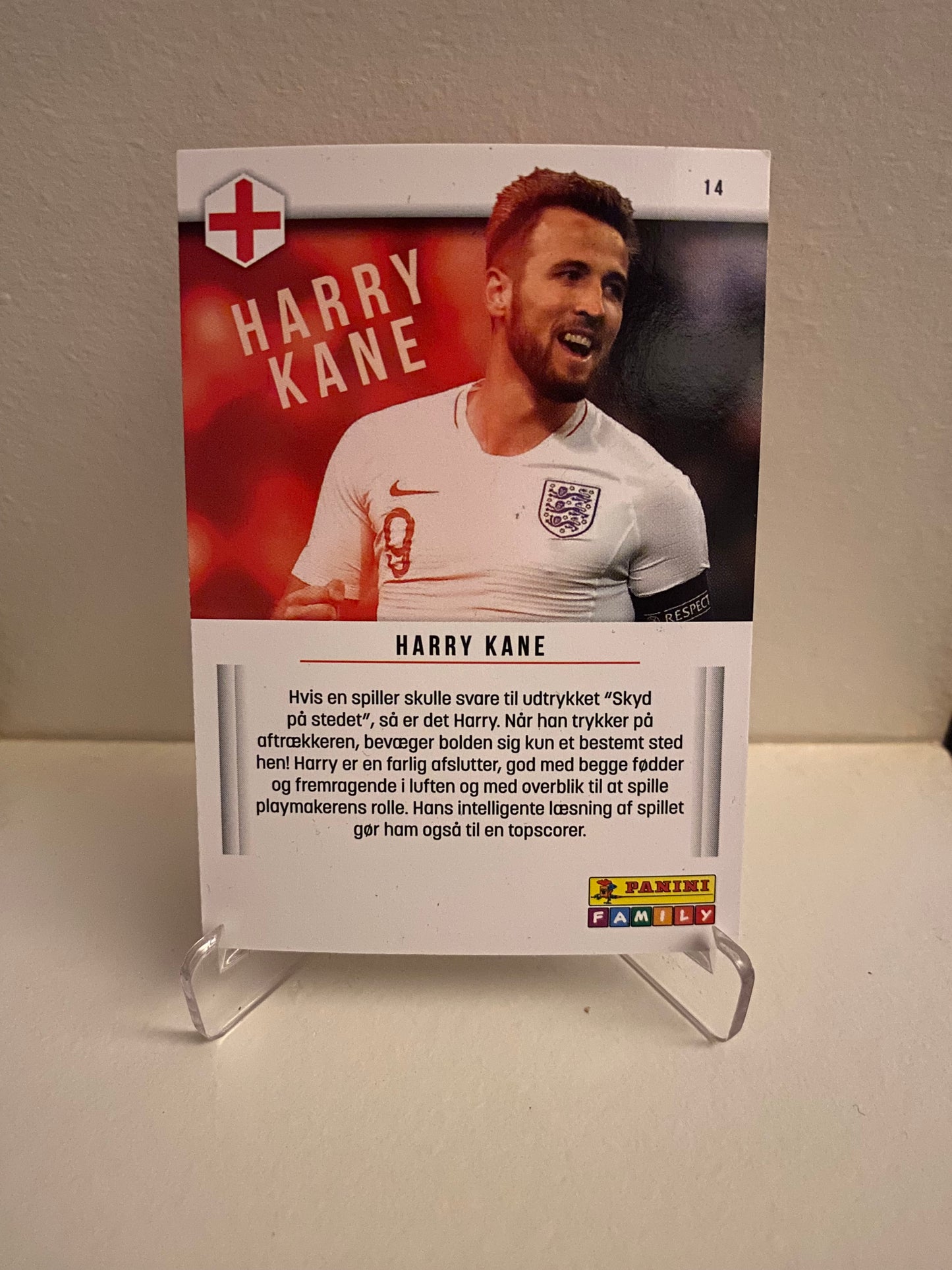 Fodbold kort Panini Family EURO 2020 - England Harry Kane - Pokedexet