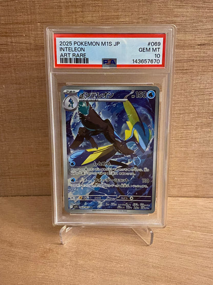 Japansk Pokemon kort - Mega Symphonia - Inteleon #69 - PSA 10