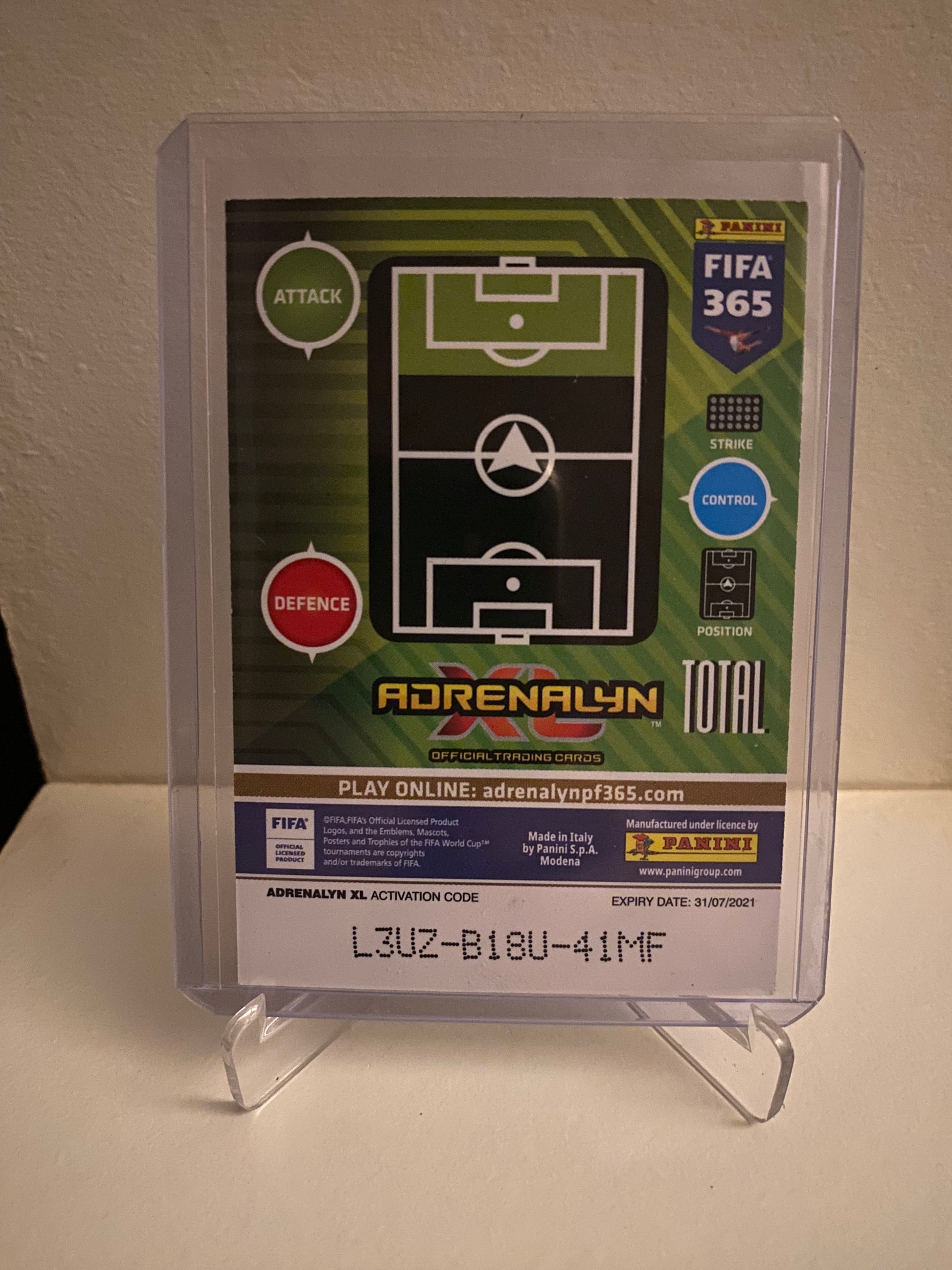Fodbold kort Panini Adrenalyn XL FIFA 365 2021 - Barcelona Lionel Messi Holofoil - Pokedexet