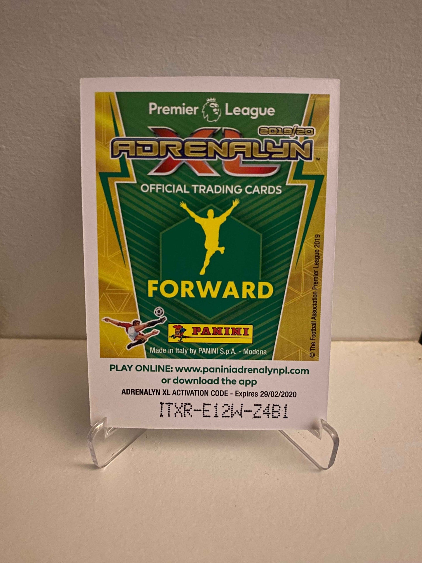Fodbold kort Panini Adrenalyn XL Premier League 2019/2020 - Manchester City Leroy Sane - Pokedexet