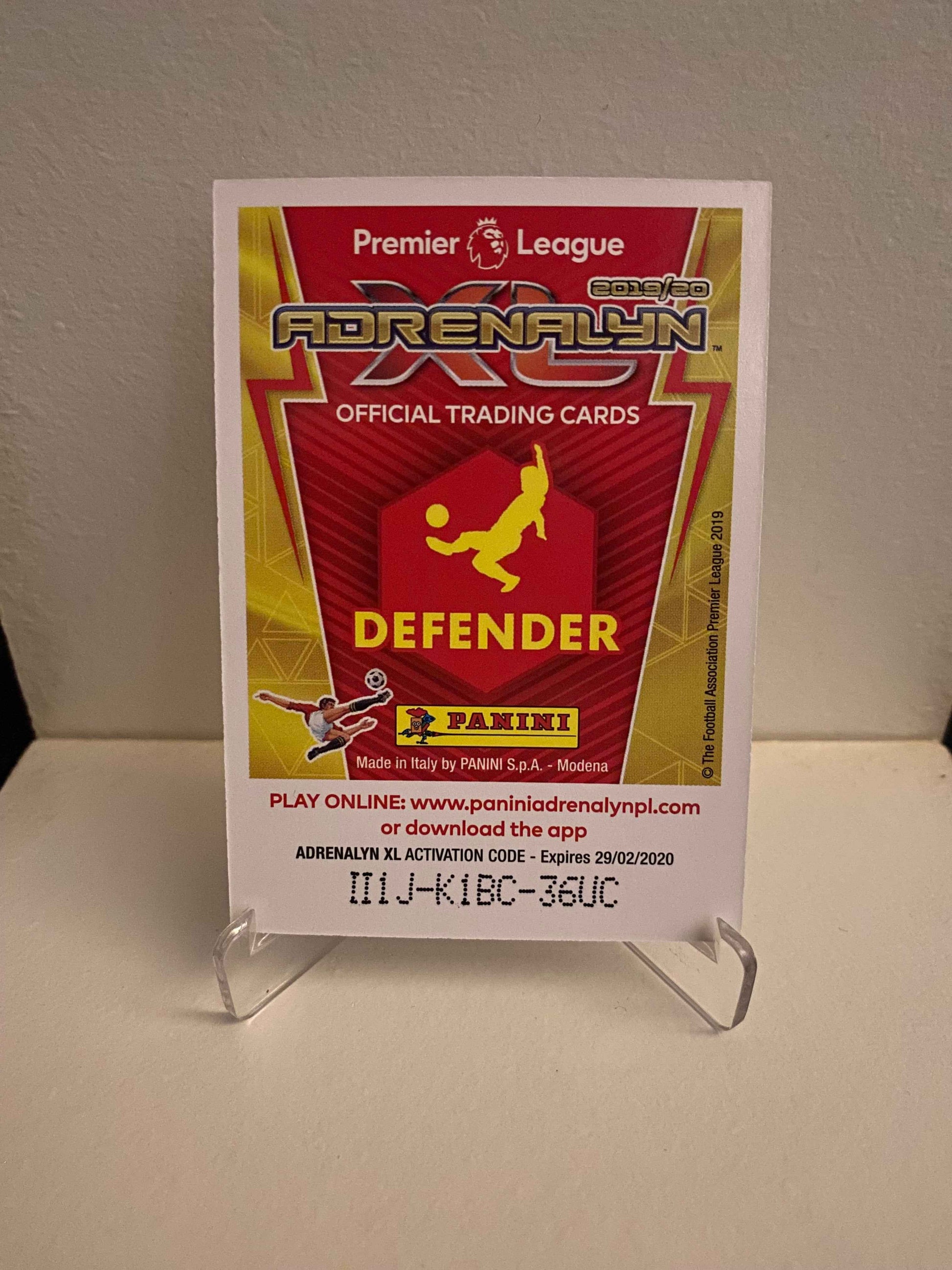 Fodbold kort Panini Adrenalyn XL Premier League 2019/2020 - West Ham United Fabian Balbuena - Pokedexet