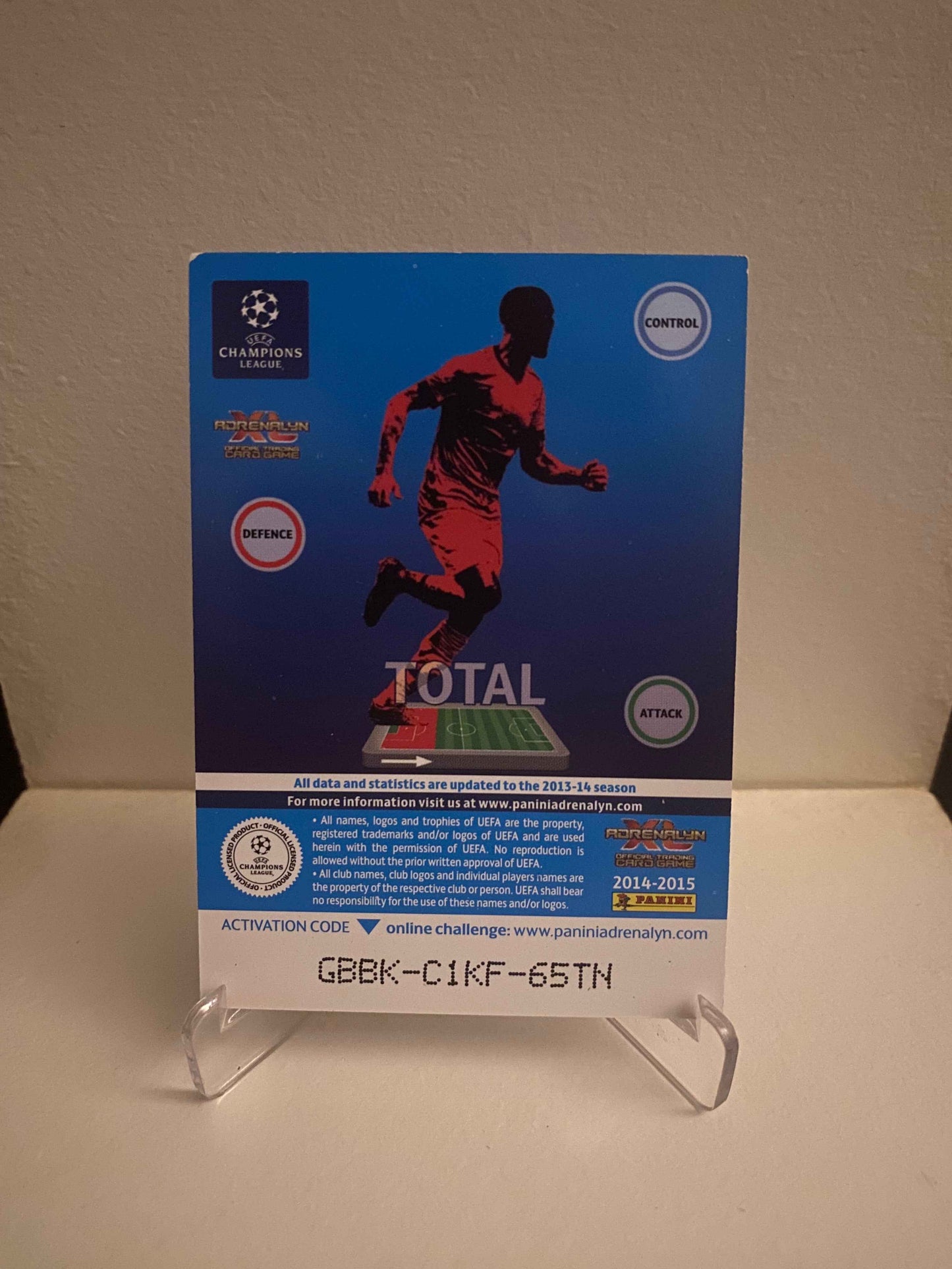 Fodbold kort Panini Adrenalyn XL UEFA Champions League 2014/2015 - Olympiakos Leandro Salino - Pokedexet