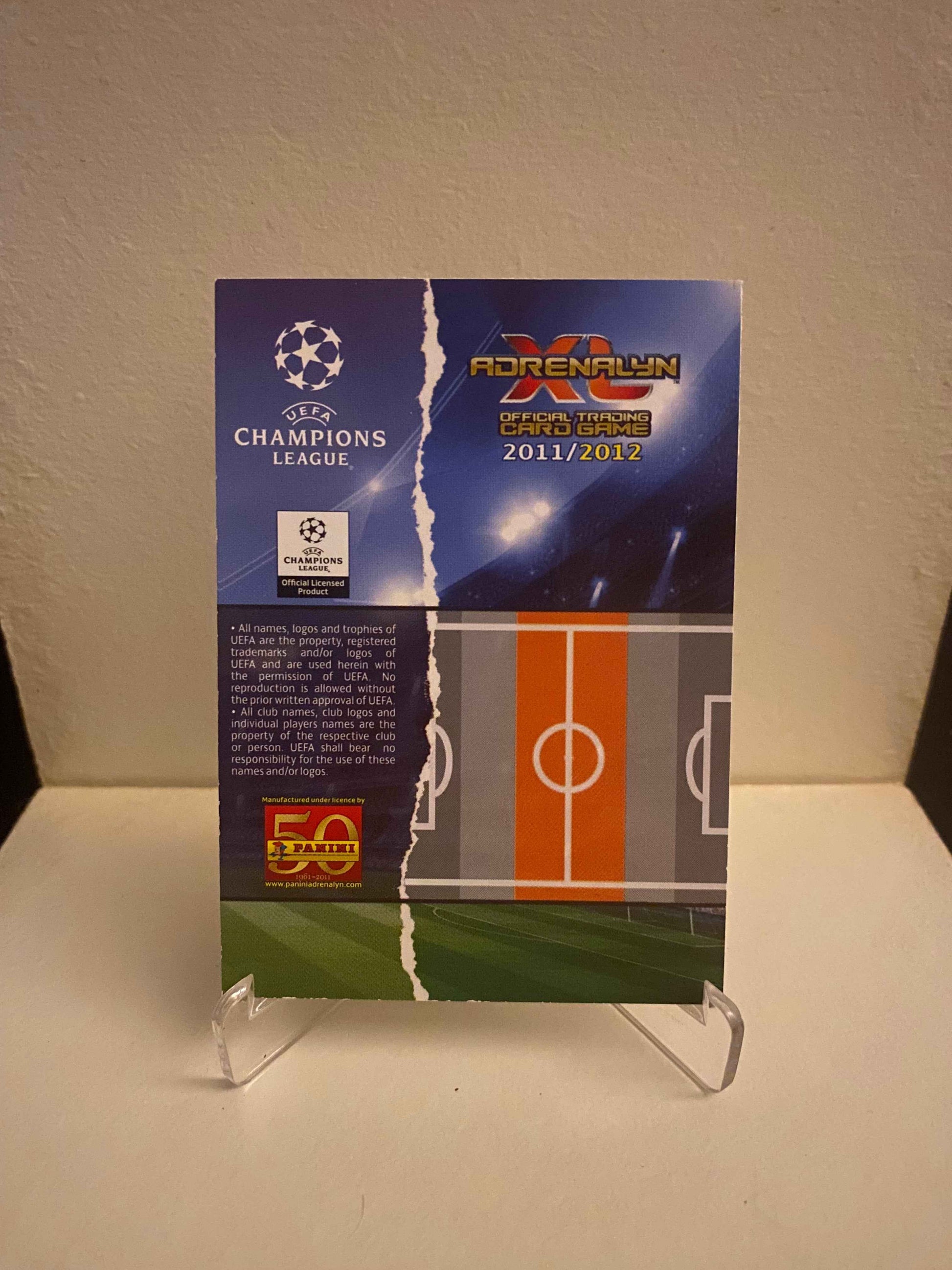 Fodbold kort Panini Adrenalyn XL UEFA Champions League 2011/2012 - Barcelona Sergio Busquets - Pokedexet