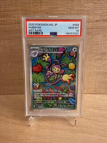 Japansk Pokemon kort - Mega Inferno X - Ambipom #92 - PSA 10