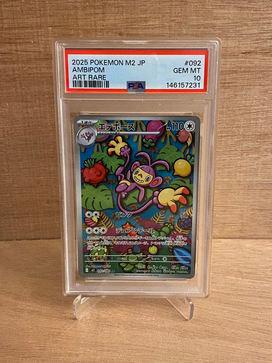 Japansk Pokemon kort - Mega Inferno X - Ambipom #92 - PSA 10