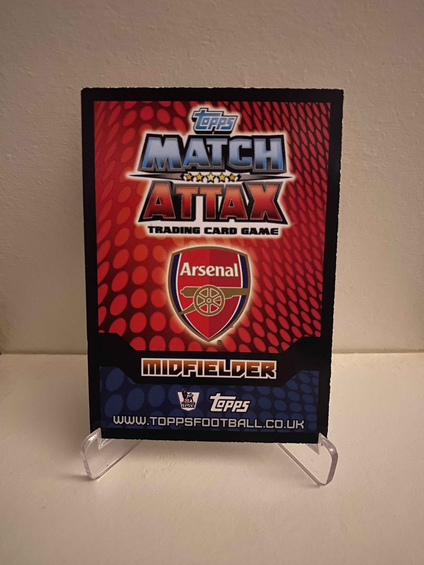 Fodbold kort Topps Match Attax Premier League 2014/2015 - Arsenal Mikel Arteta - Pokedexet