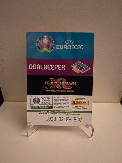 Fodbold kort Panini Adrenalyn XL UEFA EURO 2020 - Danmark Kasper Schmeichel - Pokedexet