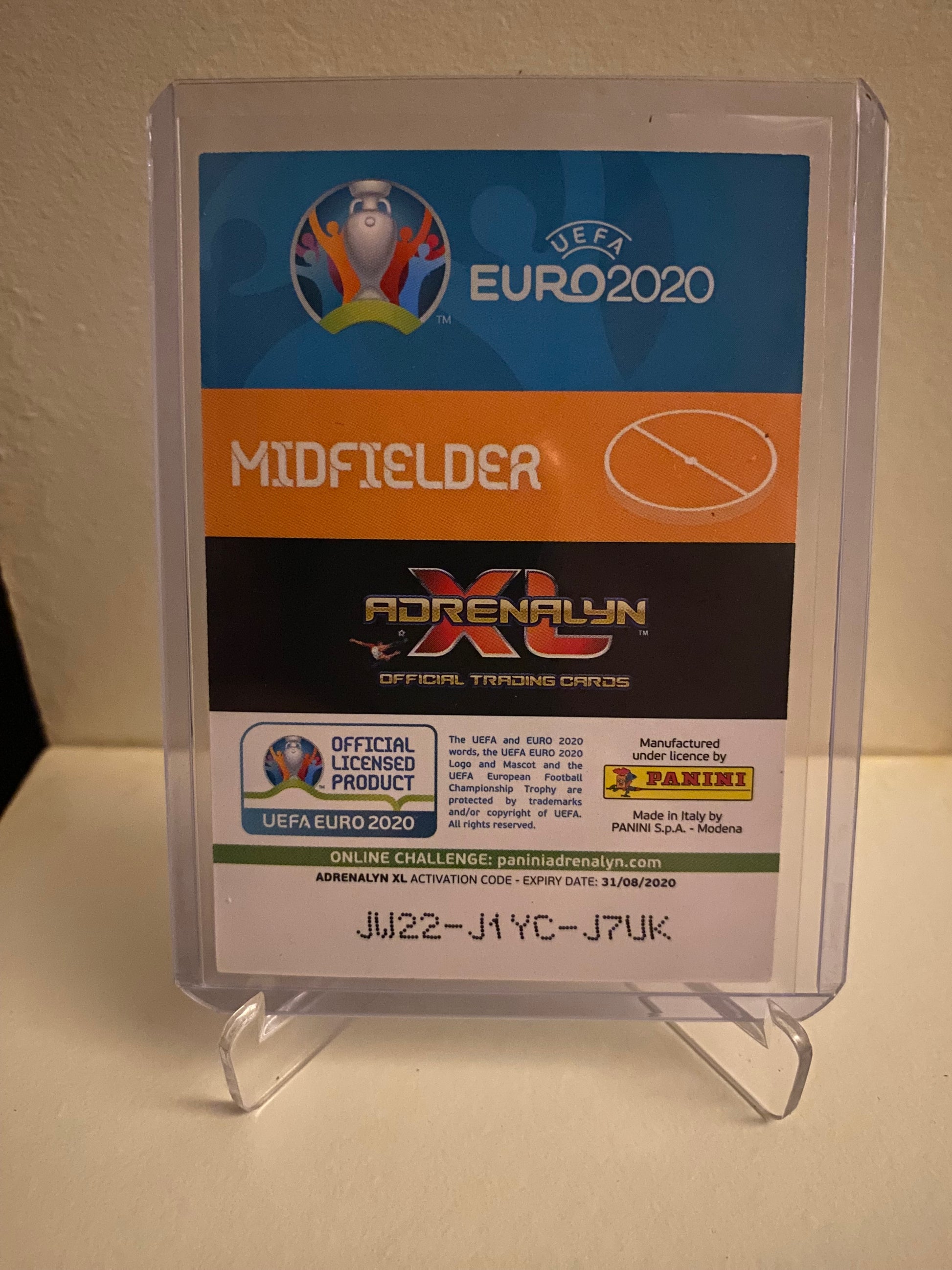 Fodbold kort Panini Adrenalyn XL UEFA EURO 2020 - Danmark Christian Eriksen Holofoil - Pokedexet