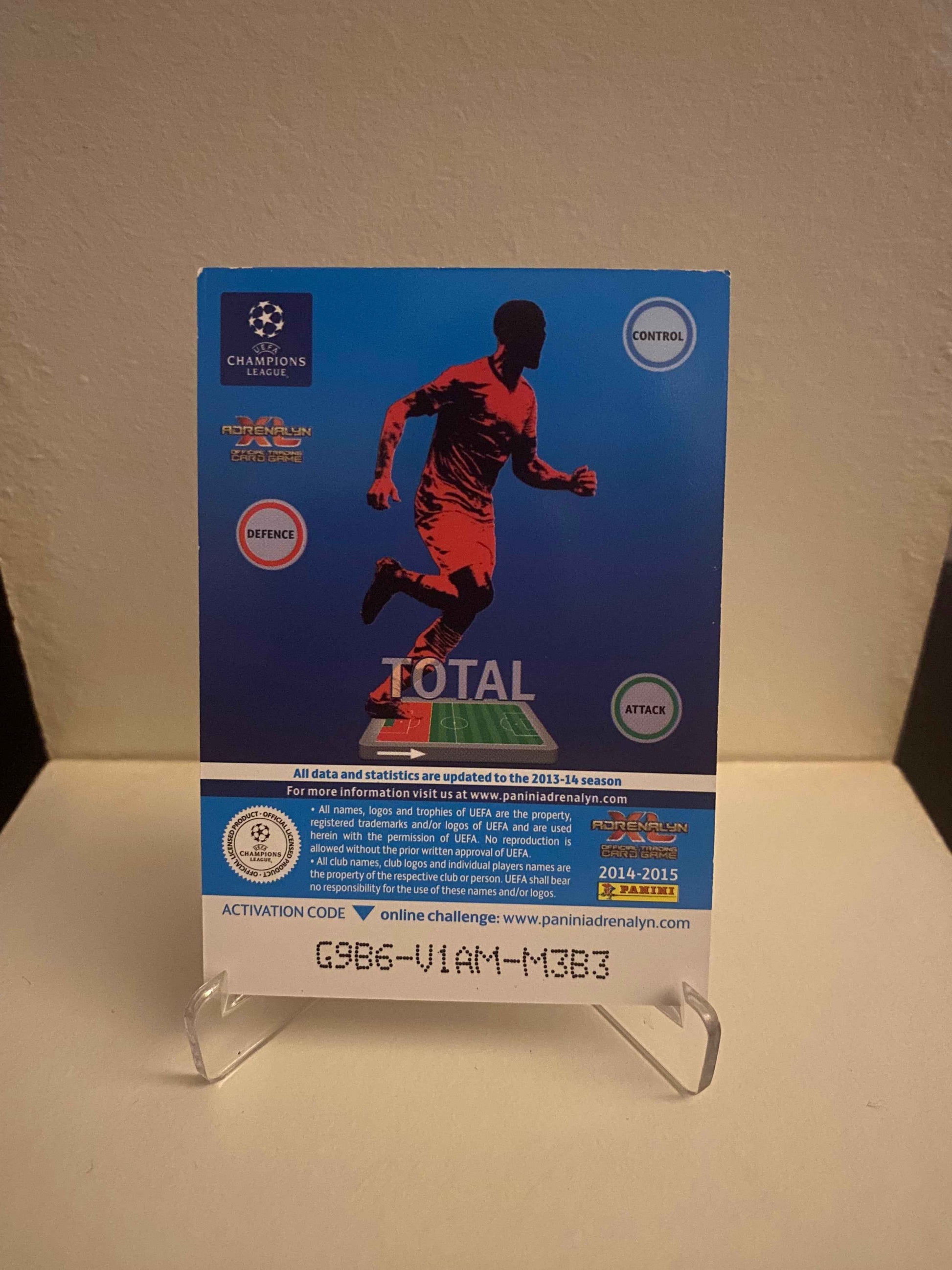 Fodbold kort Panini Adrenalyn XL UEFA Champions League 2014/2015 - Arsenal Laurent Koscielny - Pokedexet