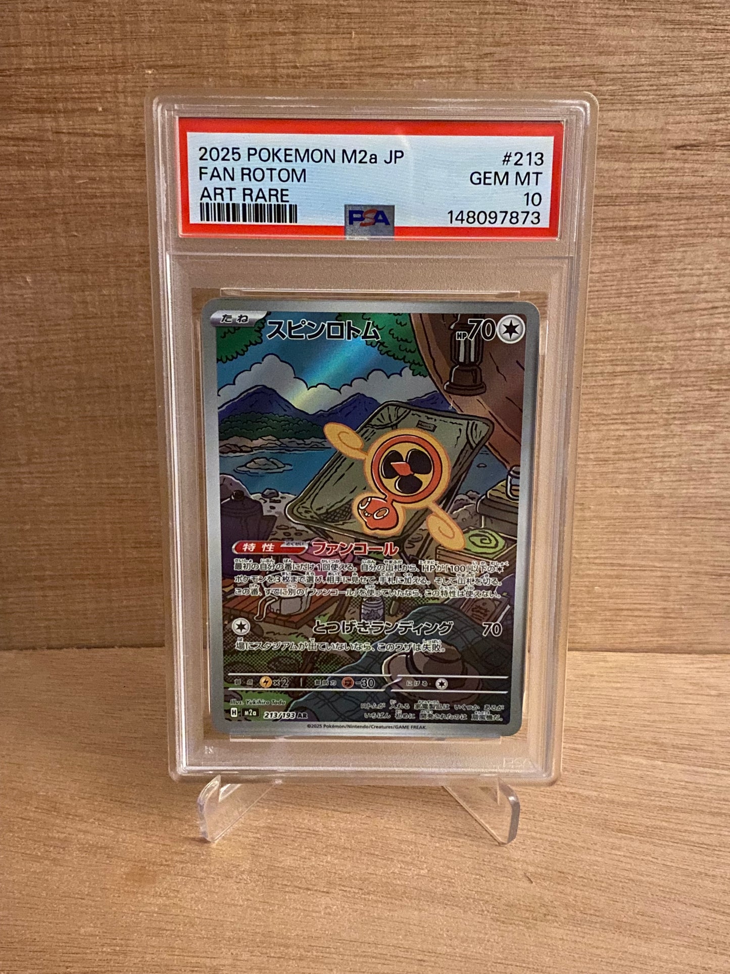 Japansk Pokemon kort - Mega Dream ex - Fan Rotom #213 - PSA 10
