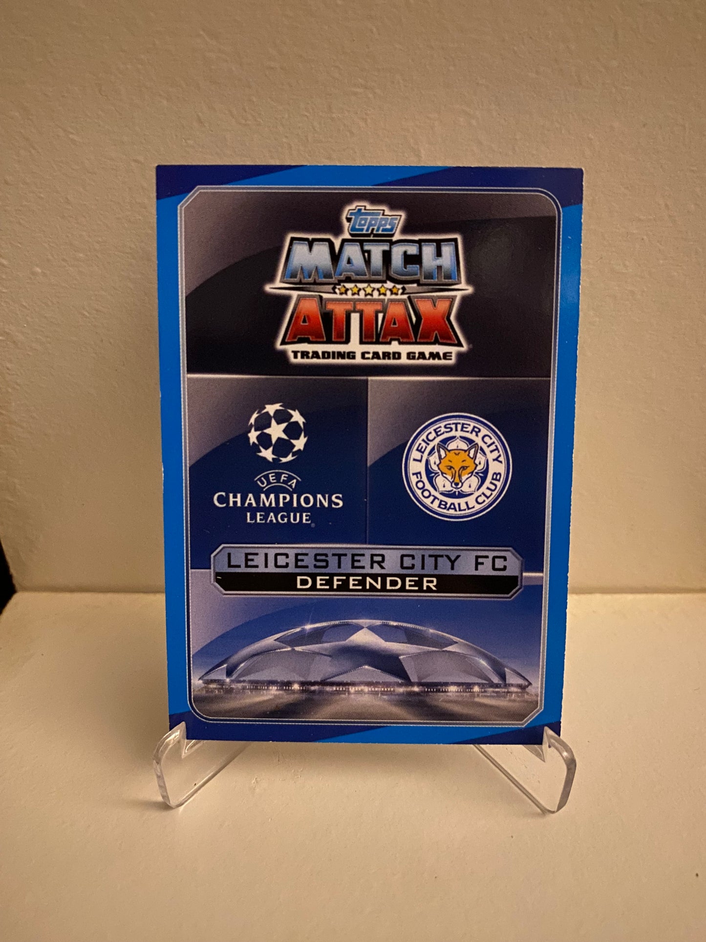 Fodbold kort Topps Match Attax UEFA Champions League 2016/2017 - Leicester City Wes Morgan - Pokedexet
