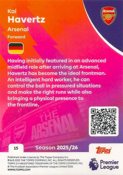 Fodbold kort Topps Premier League 2025/2026 - Arsenal Kai Havertz