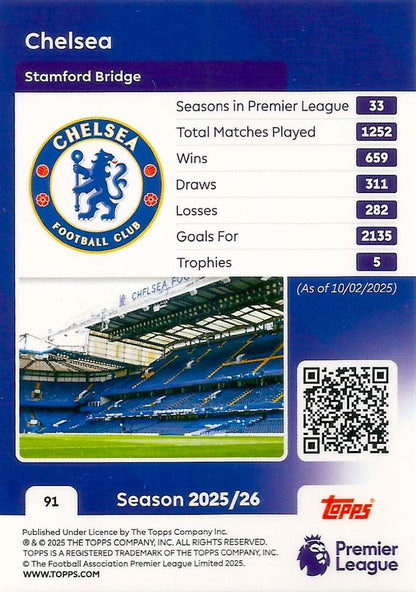 Fodbold kort Topps Premier League 2025/2026 - Team Badge Chelsea - Pokedexet