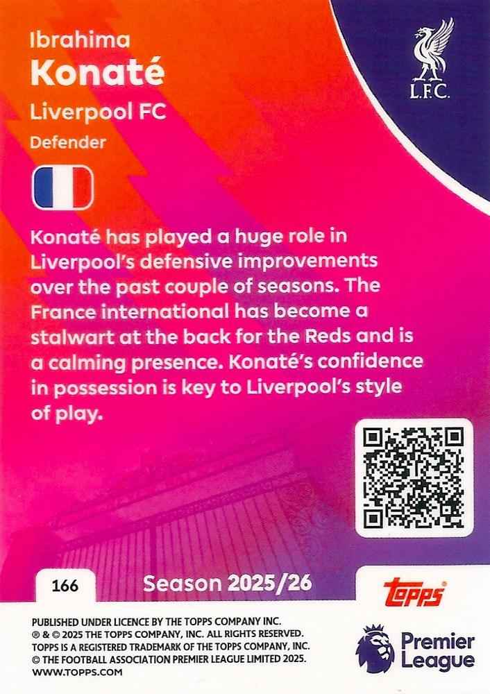 Fodbold kort Topps Premier League 2025/2026 - Liverpool Ibrahima Konate