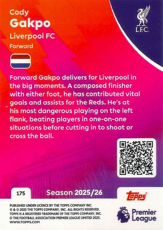 Fodbold kort Topps Premier League 2025/2026 - Liverpool Cody Gakpo
