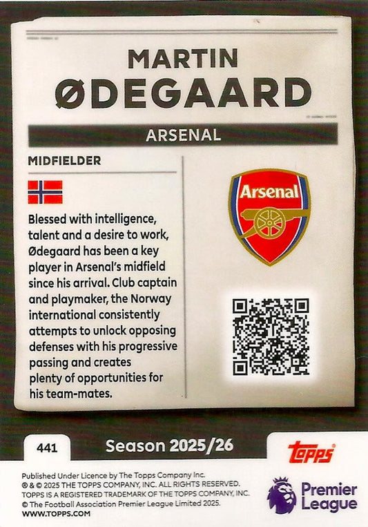 Fodbold kort Topps Premier League 2025/2026 - Headlines Martin Ødegaard - Pokedexet