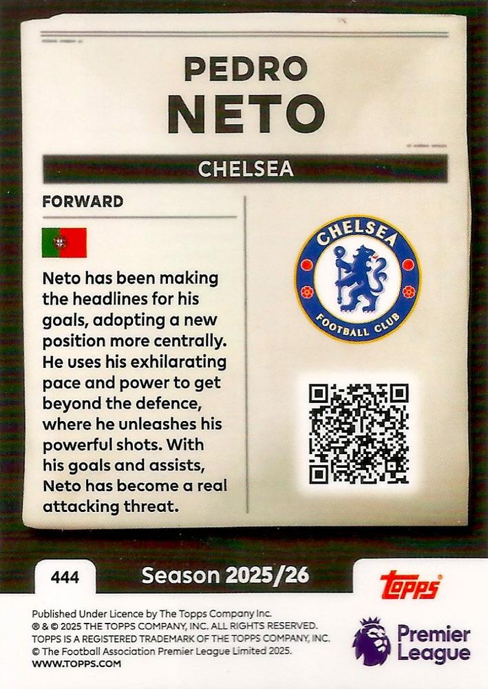 Fodbold kort Topps Premier League 2025/2026 - Headlines Pedro Neto - Pokedexet