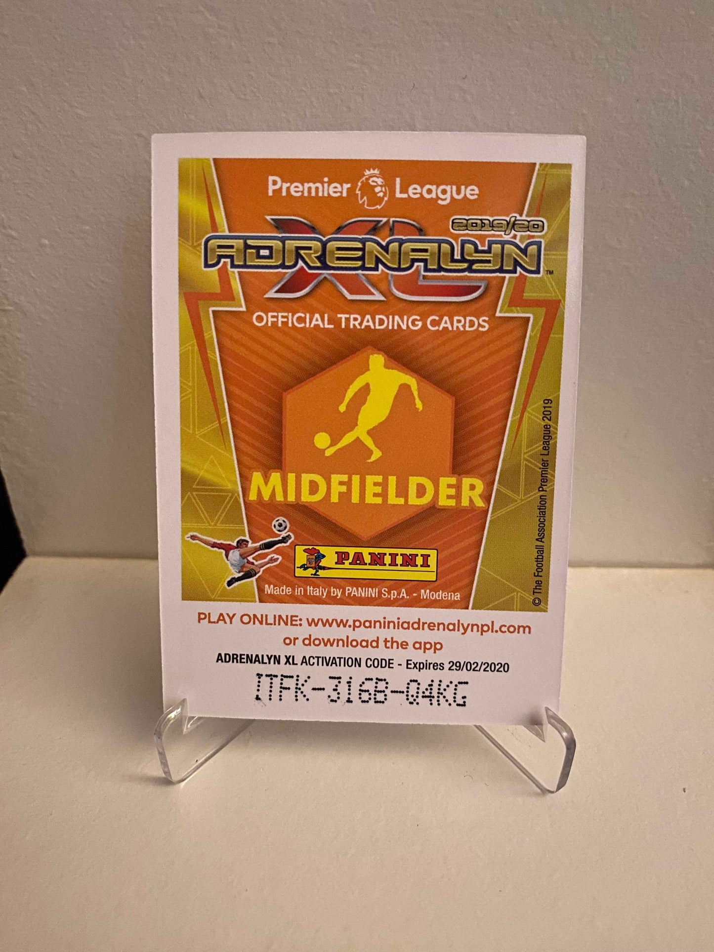 Fodbold kort Panini Adrenalyn XL Premier League 2019/2020 - Leicester City Demarai Gray - Pokedexet