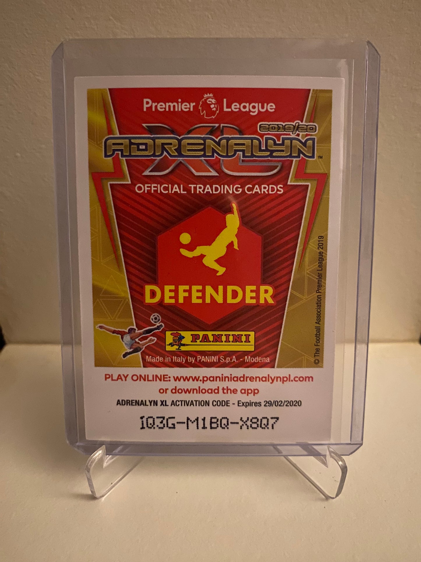 Panini Adrenalyn XL Premier League 2019/2020 - Aston Villa Tyrone Mings Holofoil - Pokedexet