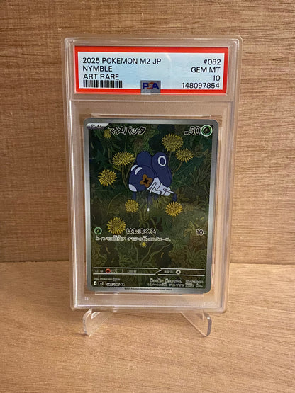 Japansk Pokemon kort - Mega Inferno X - Nymble #82 - PSA 10