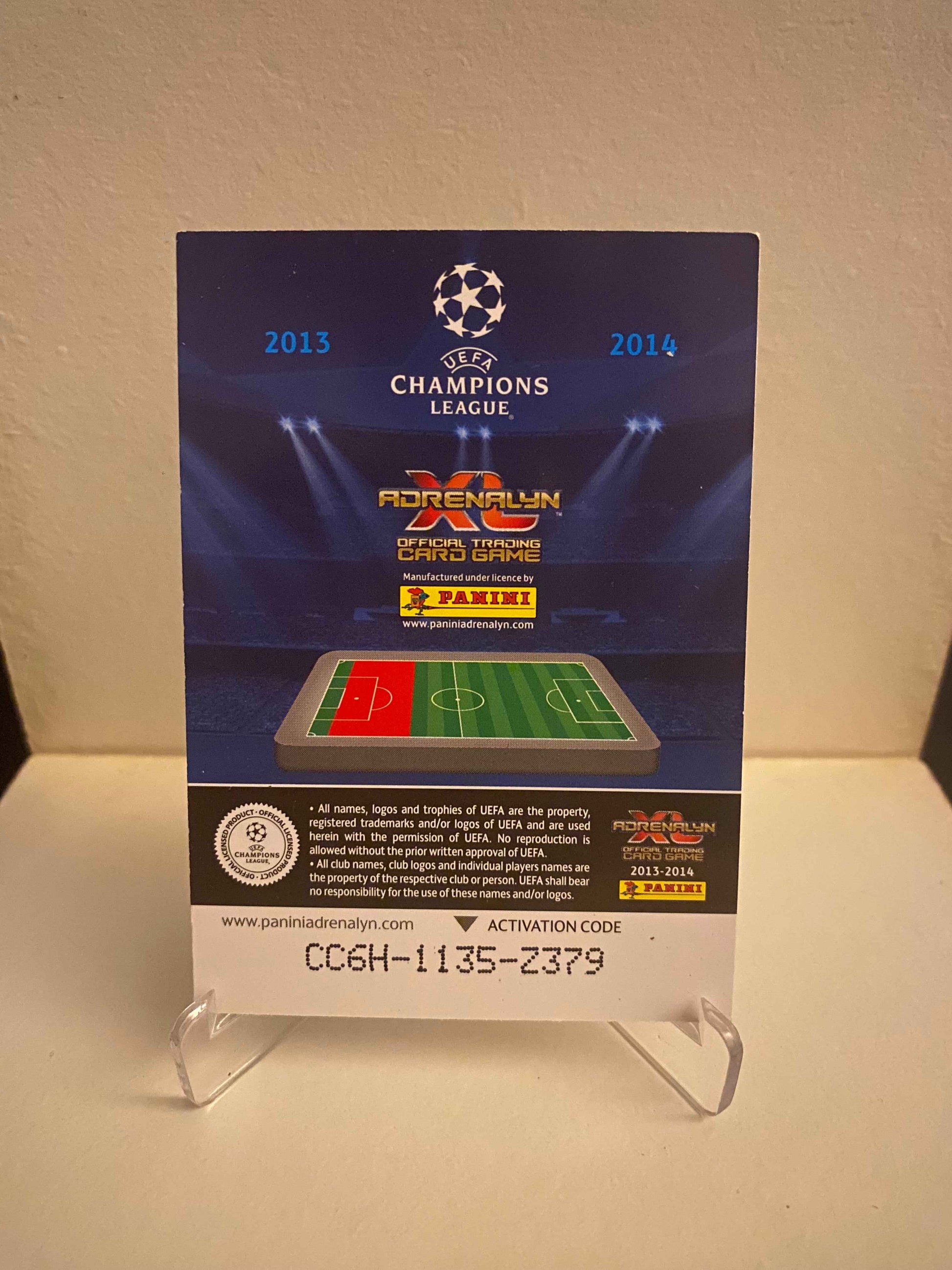 Fodbold kort Panini Adrenalyn XL UEFA Champions League 2013/2014 - Juventus Andrea Barzagli - Pokedexet