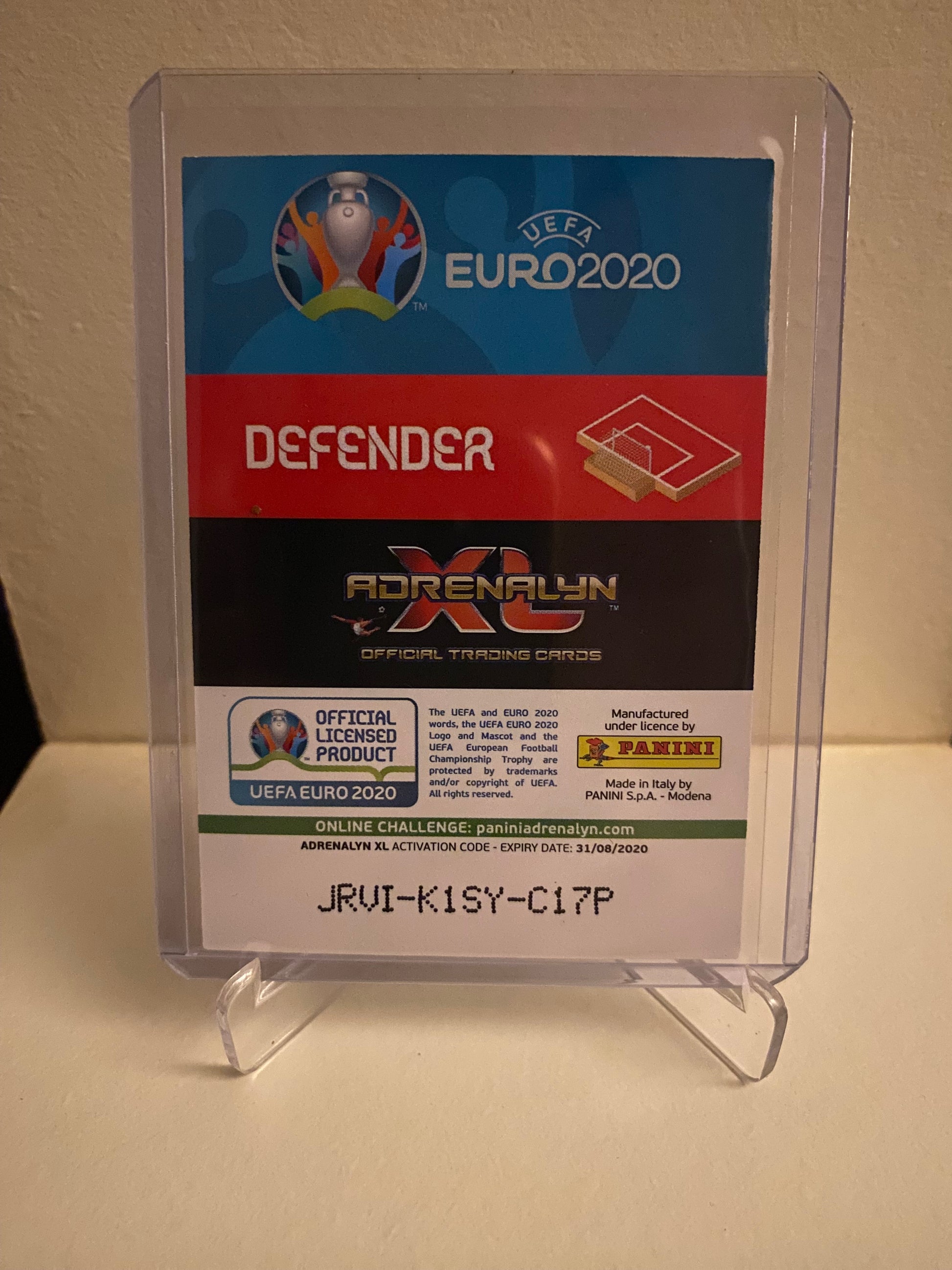 Fodbold kort Panini Adrenalyn XL UEFA EURO 2020 - Italien Leonardo Bonucci Holofoil - Pokedexet