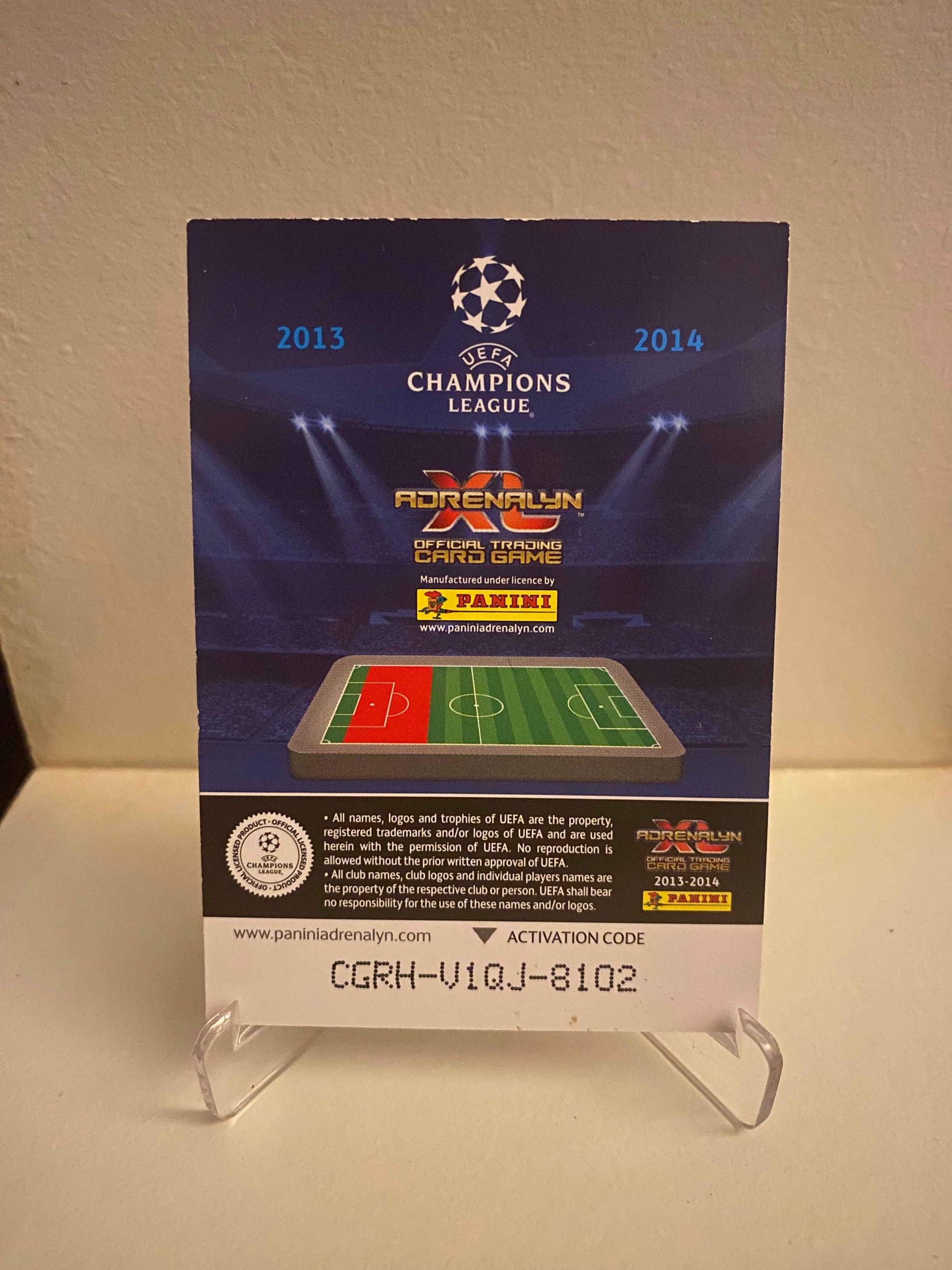 Fodbold kort Panini Adrenalyn XL UEFA Champions League 2013/2014 - Galatasaray Aurelien Chedjou - Pokedexet