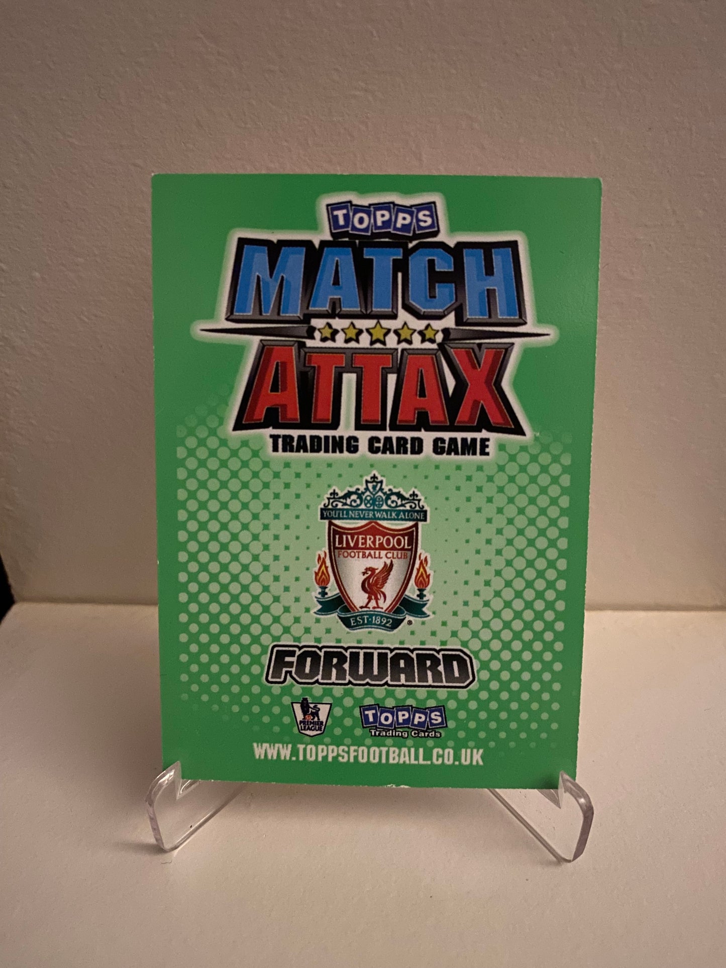 Fodbold kort Topps Match Attax Premier League 2010/2011 - Liverpool David N´gog - Pokedexet