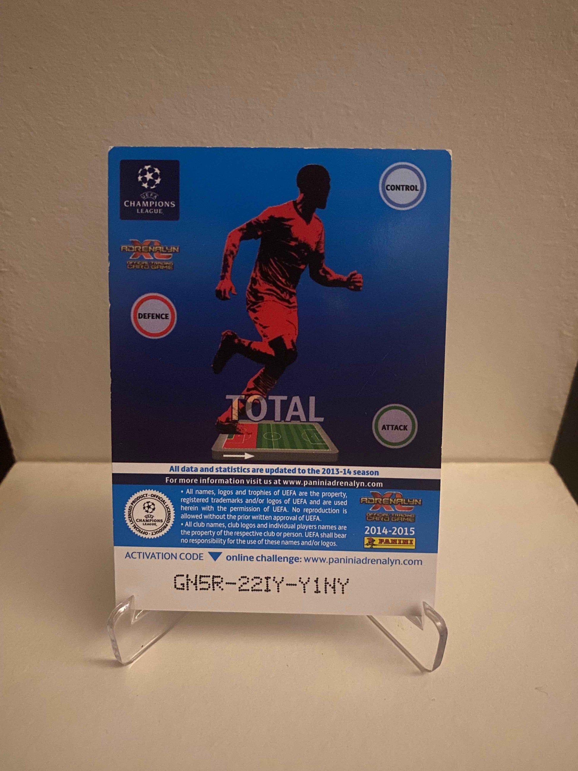Fodbold kort Panini Adrenalyn XL UEFA Champions League 2014/2015 - Roma Leandro Castan - Pokedexet