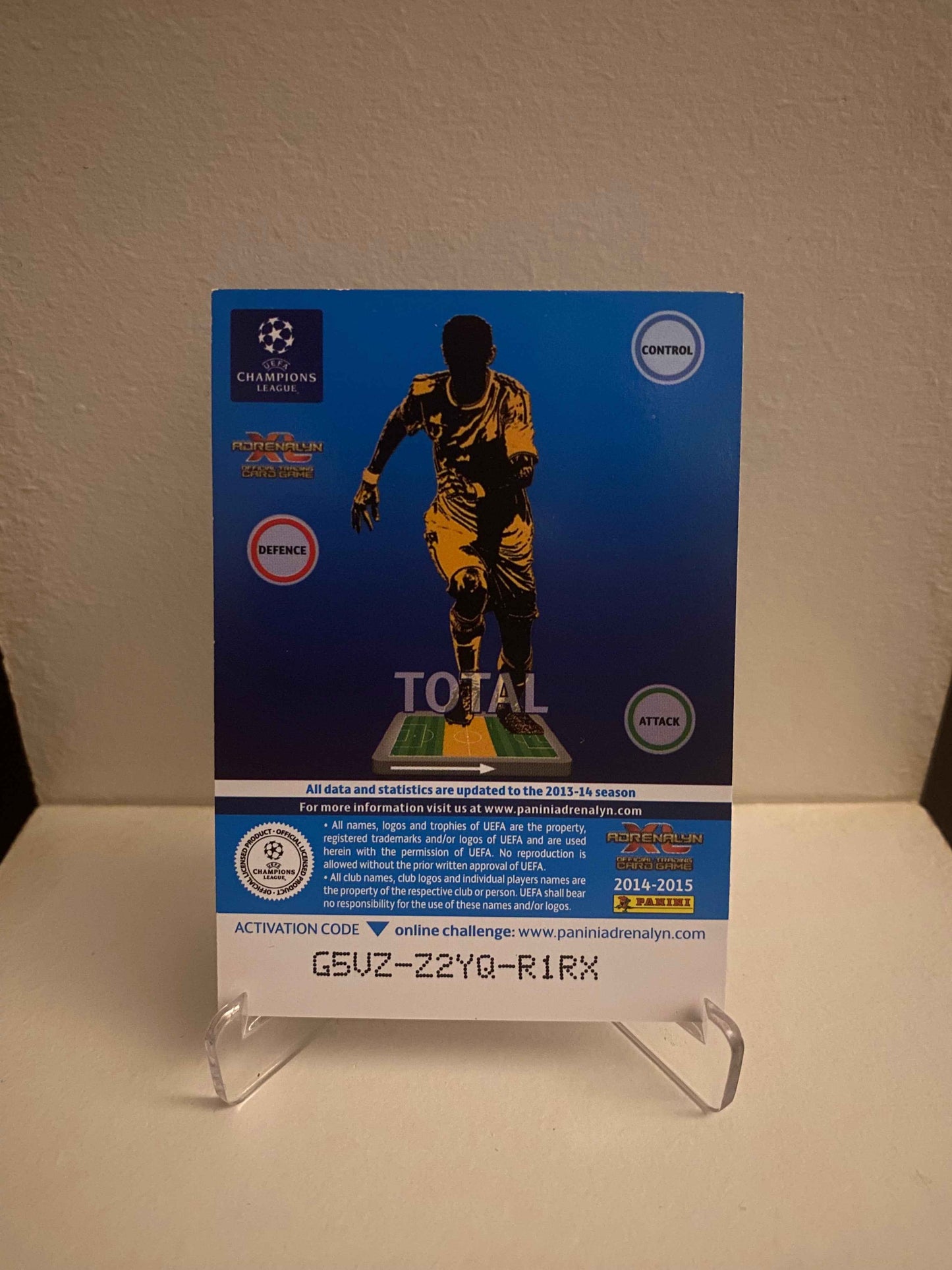 Fodbold kort Panini Adrenalyn XL UEFA Champions League 2014/2015 - Olympiakos Delvin N´dinga - Pokedexet
