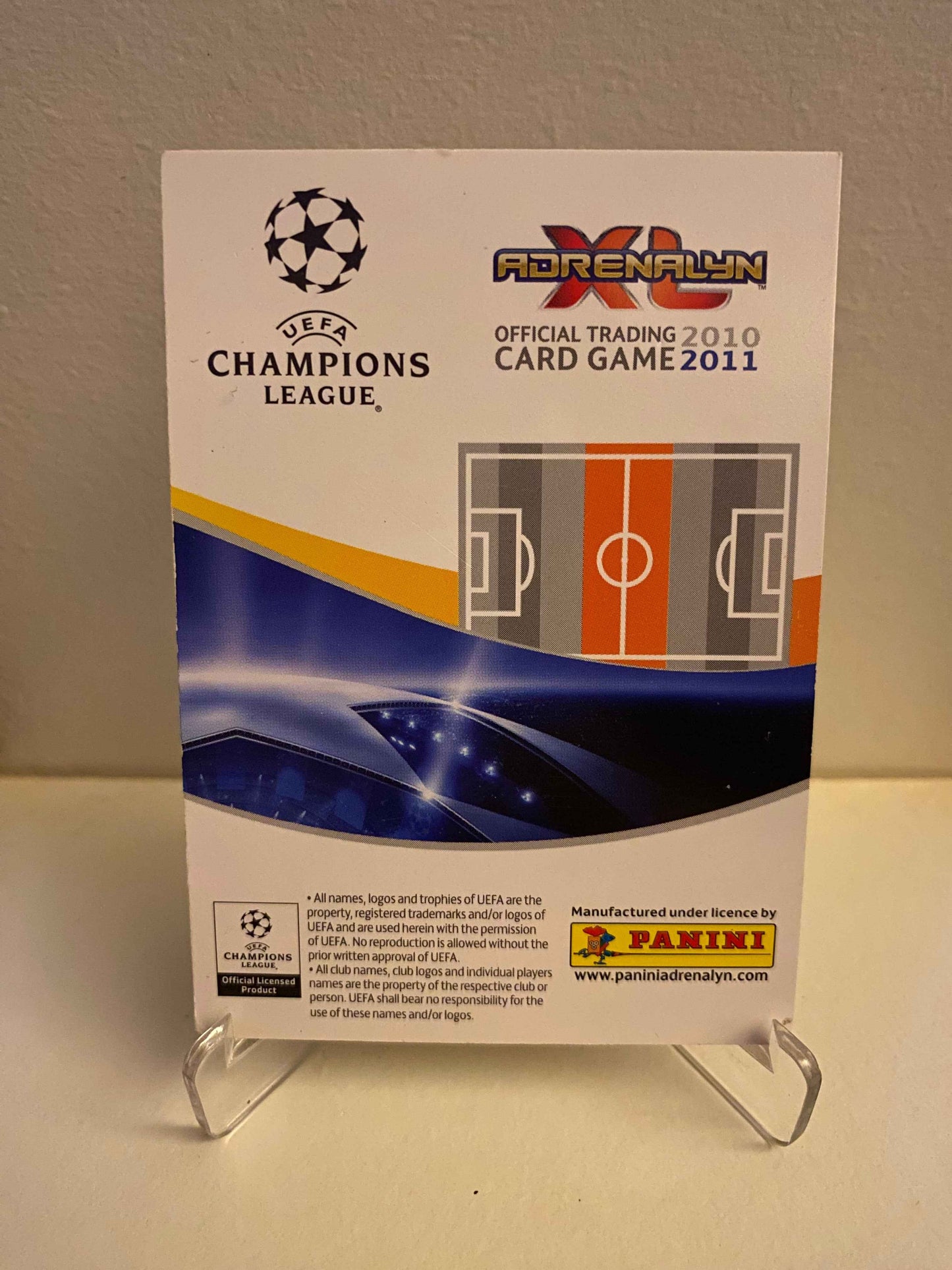 Fodbold kort Panini Adrenalyn XL UEFA Champions League 2010-2011 - Inter Milano Javier Zanetti - Pokedexet