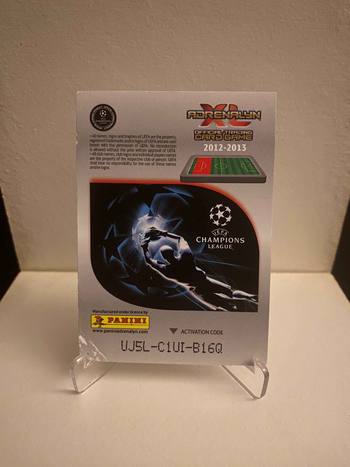 Fodbold kort Panini Adrenalyn XL UEFA Champions League 2012/2013 - Chelsea David Luiz - Pokedexet