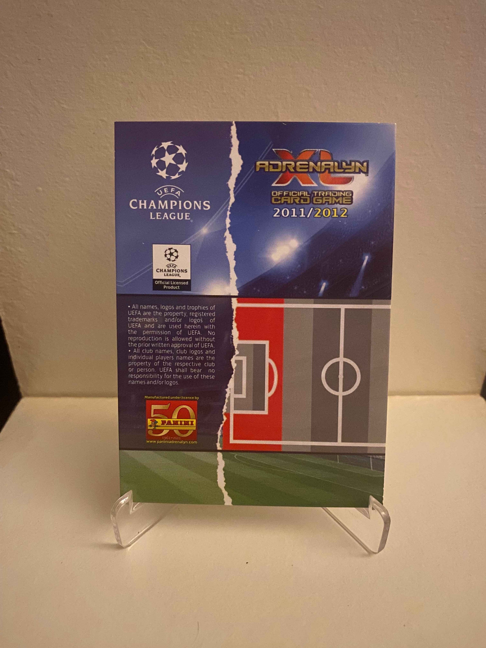 Fodbold kort Panini Adrenalyn XL UEFA Champions League 2011/2012 - Manchester United Phil Jones - Pokedexet