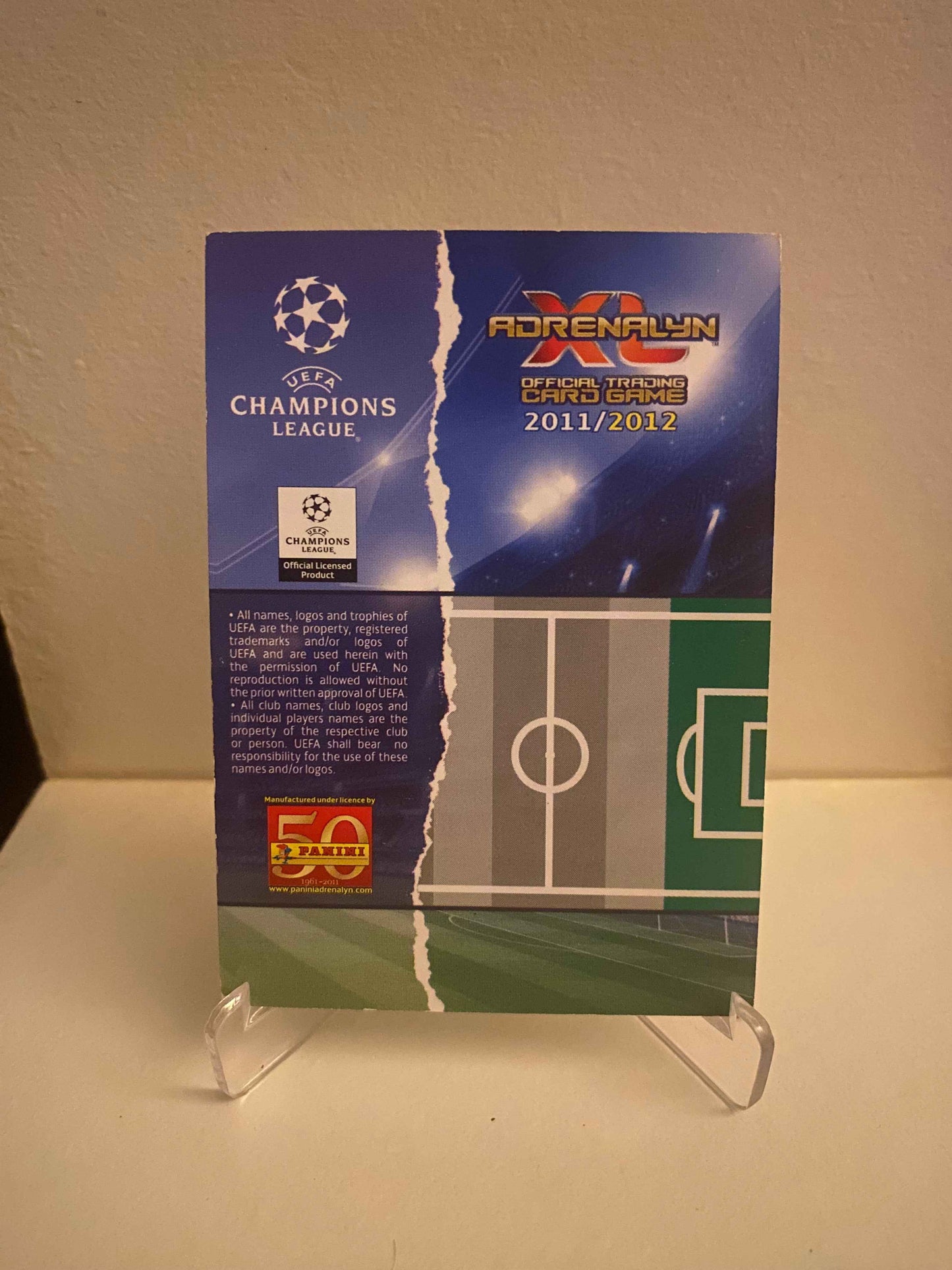 Fodbold kort Panini Adrenalyn XL UEFA Champions League 2011/2012 - Manchester City Edin Dzeko - Pokedexet