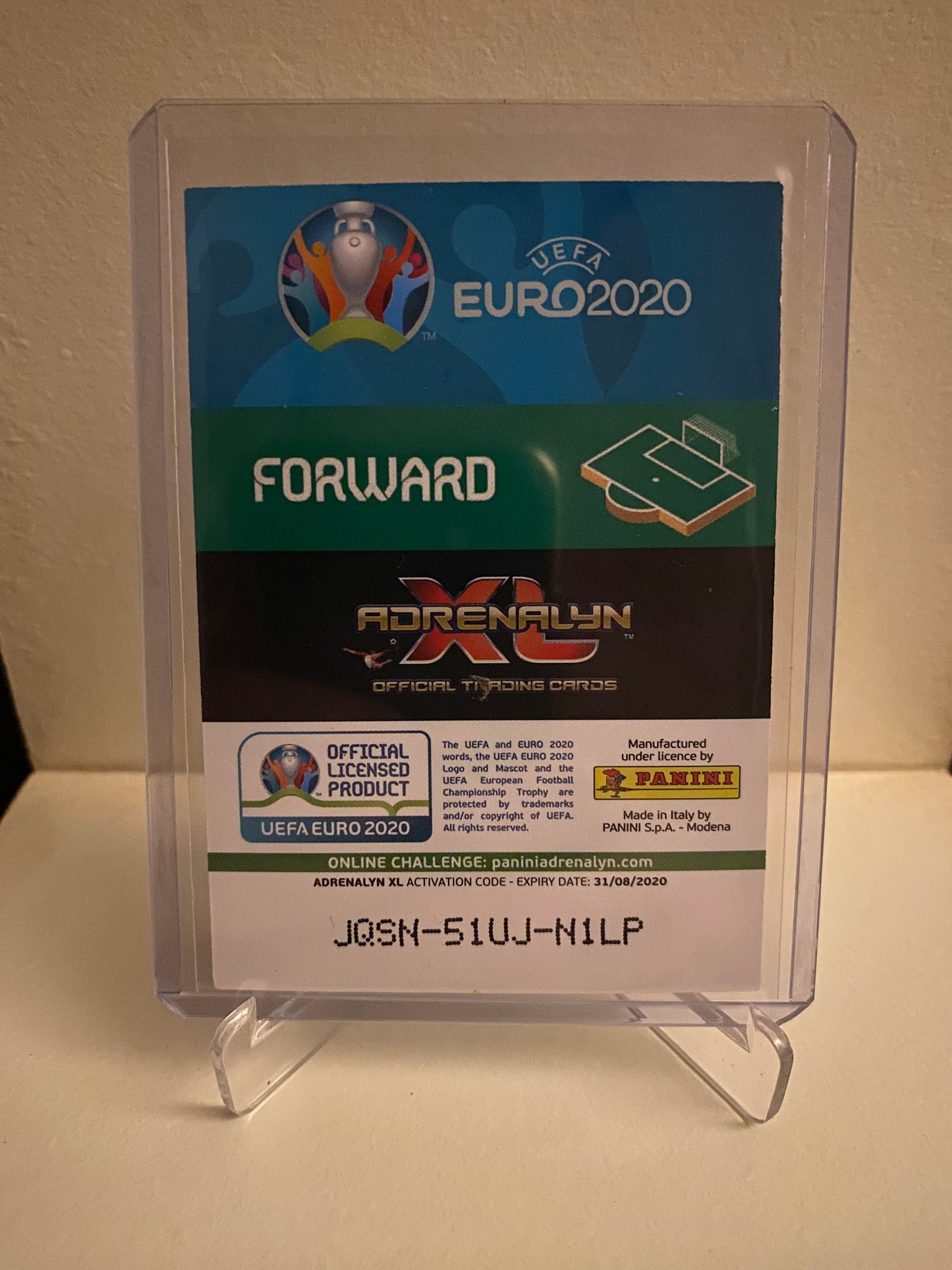 Fodbold kort Panini Adrenalyn XL UEFA EURO 2020 - Belgien Romelu Lukaku Holofoil - Pokedexet
