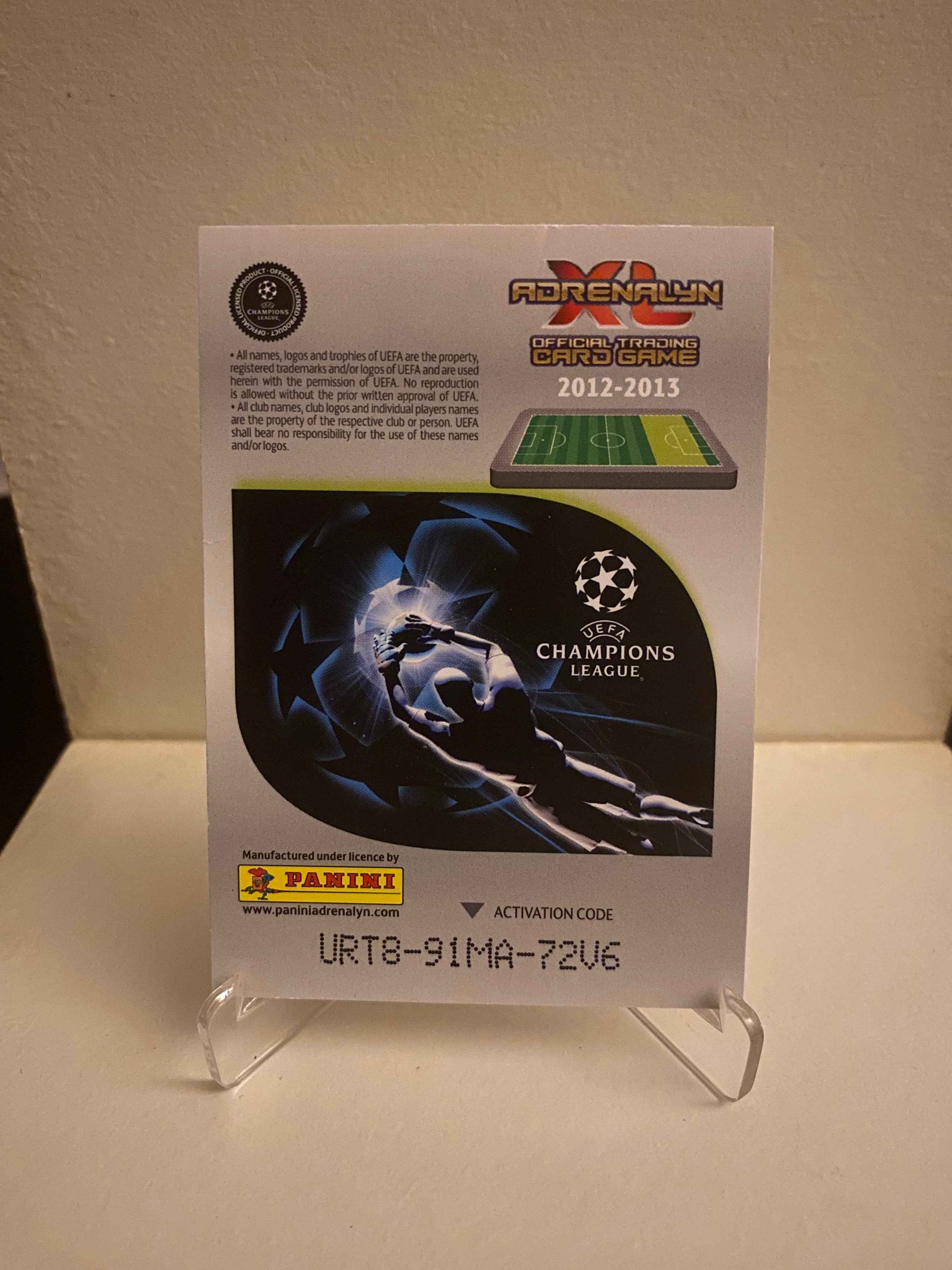 Fodbold kort Panini Adrenalyn XL UEFA Champions League 2012/2013 - Borussia Dortmund Robert Lewandowski - Pokedexet