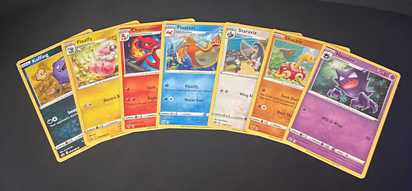 1x Tilfældigt Pokémon Uncommon kort fra Sword & Shield serien