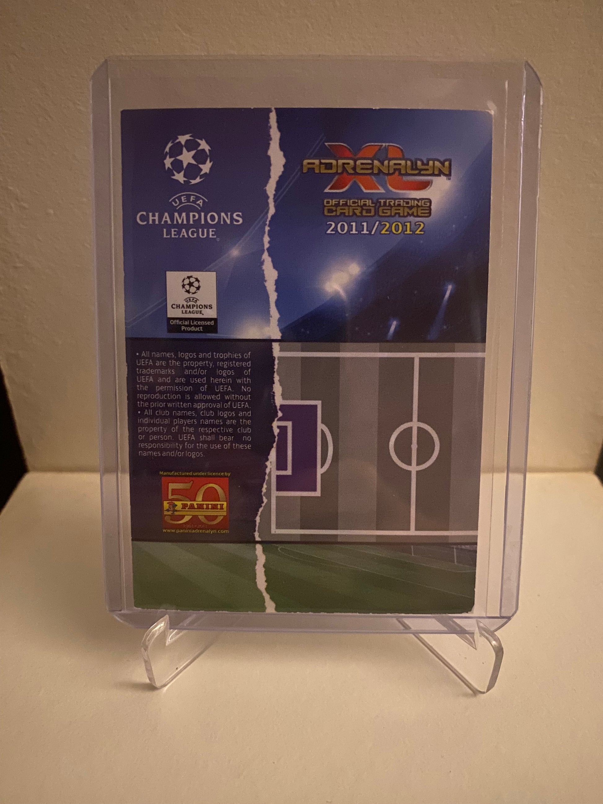 Fodbold kort Panini Adrenalyn XL UEFA Champions League 2011/2012 - Arsenal Luksz Fabianski Holofoil - Pokedexet
