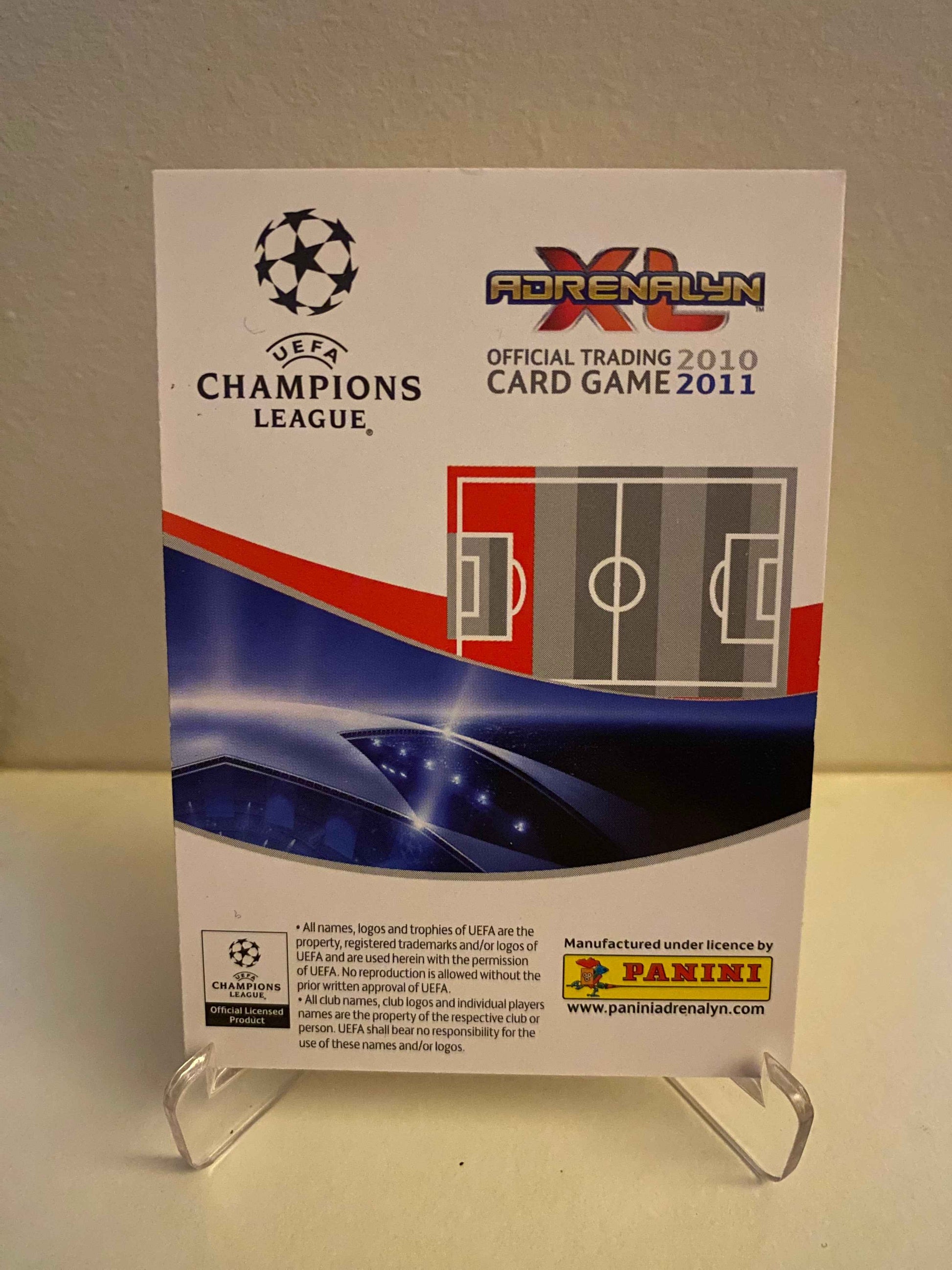 Fodbold kort Panini Adrenalyn XL UEFA Champions League 2010-2011 - Manchester United Chris Smalling - Pokedexet