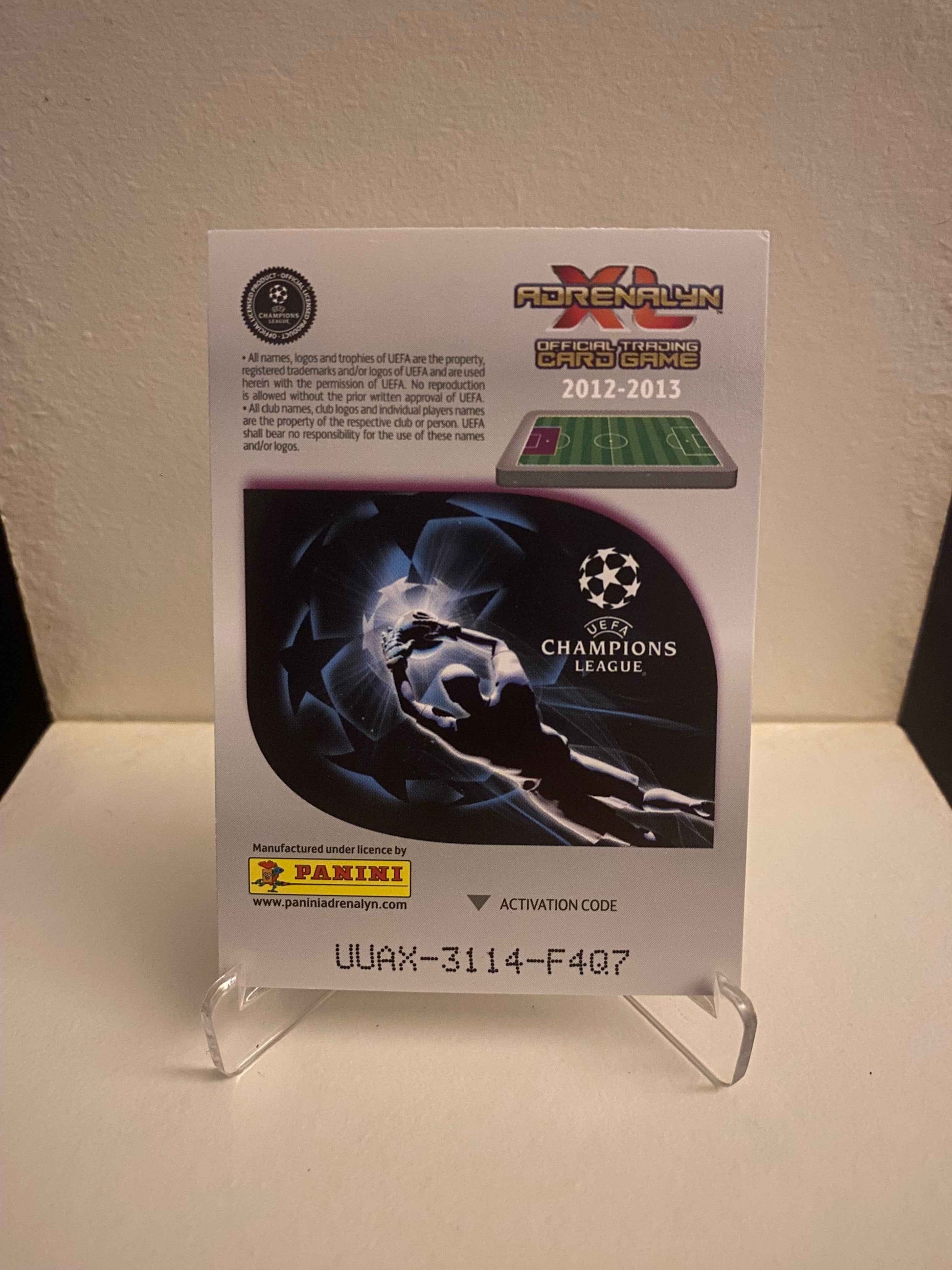 Fodbold kort Panini Adrenalyn XL UEFA Champions League 2012/2013 - Paris Saint Germain Salvatore Sirigu - Pokedexet
