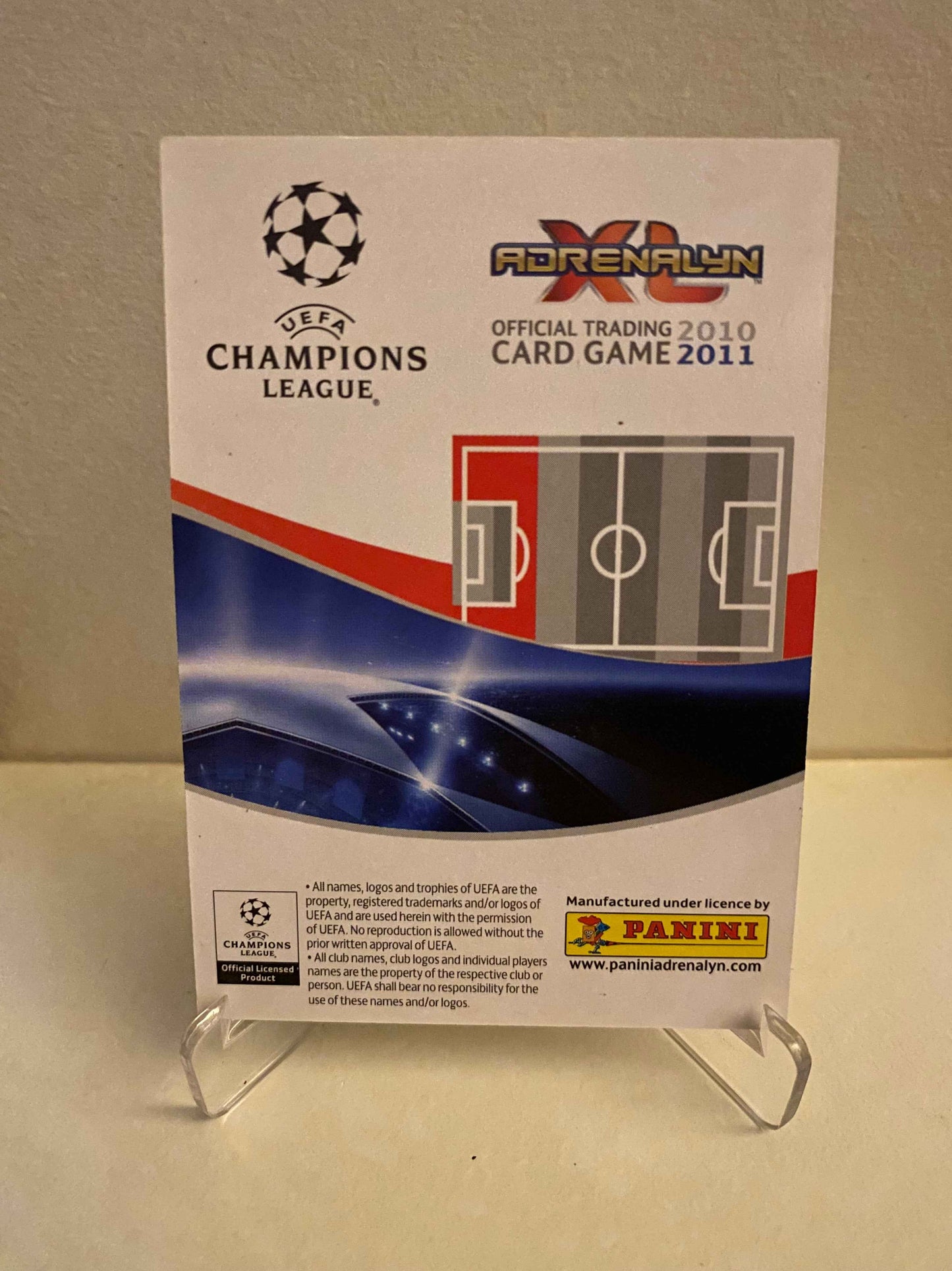 Fodbold kort Panini Adrenalyn XL UEFA Champions League 2010-2011 - Real Madrid Ricardo Carvalho - Pokedexet