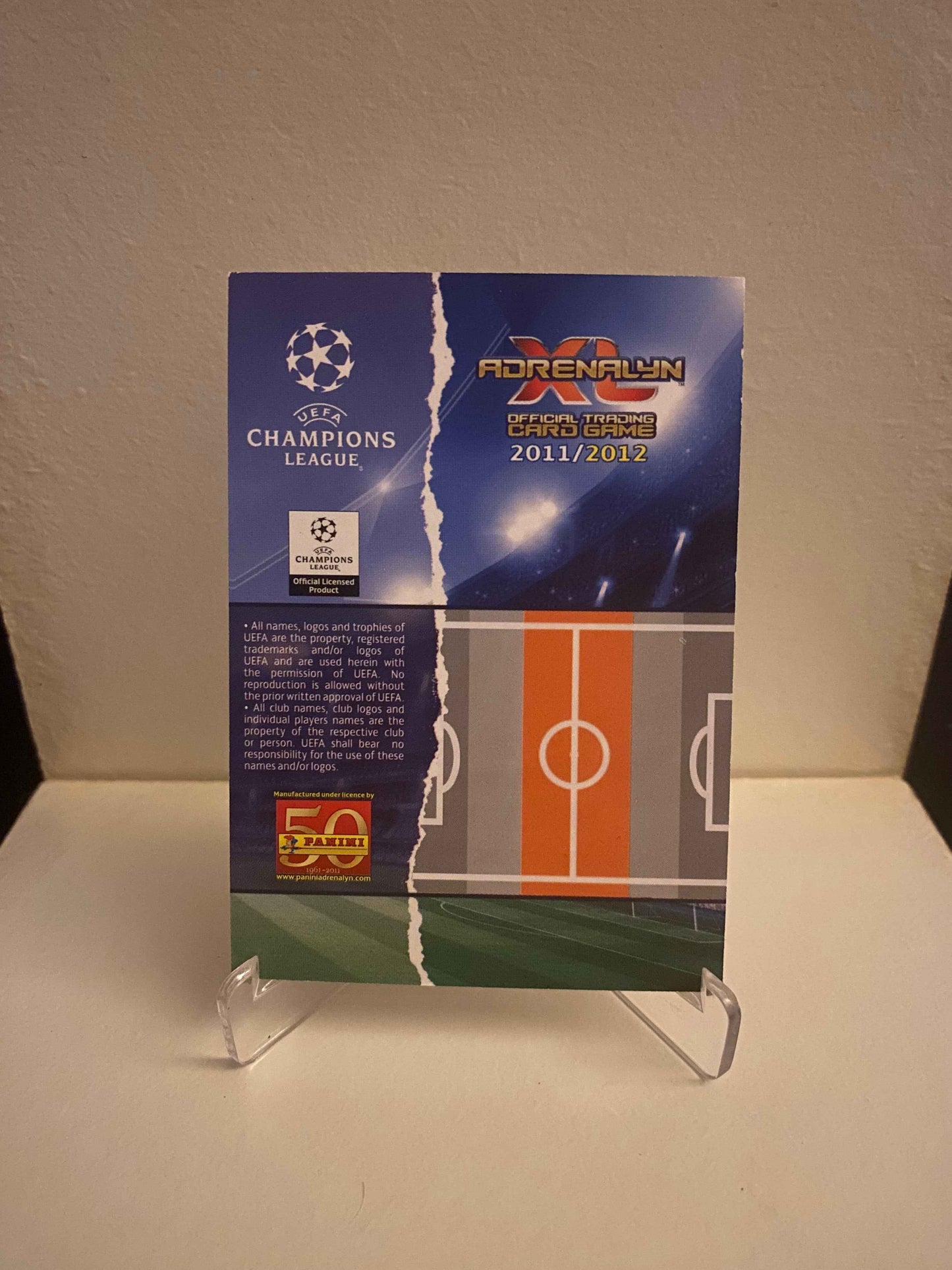 Fodbold kort Panini Adrenalyn XL UEFA Champions League 2011/2012 - Napoli Blerim Dzemaili - Pokedexet
